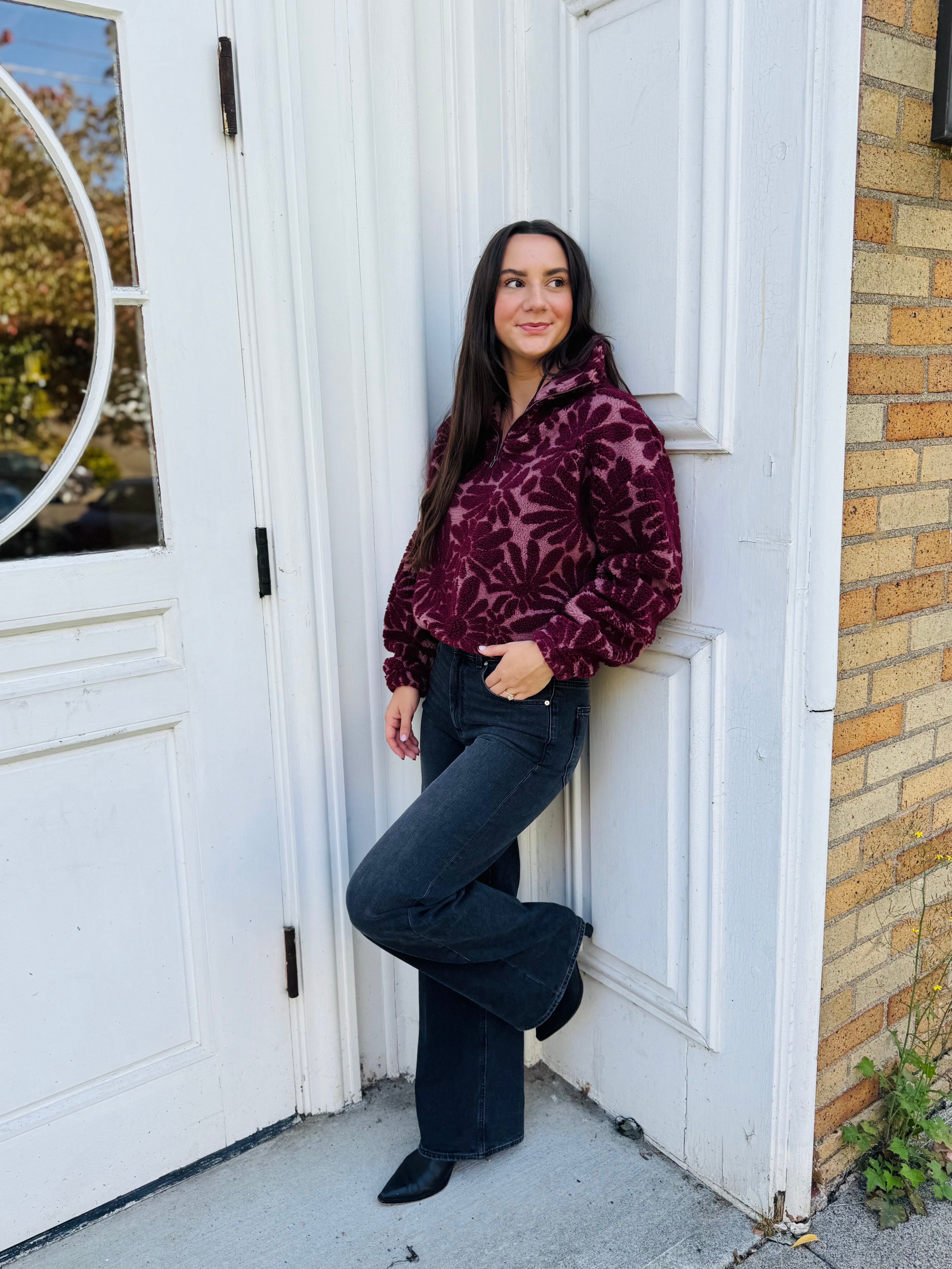 The Floral Quarter zip