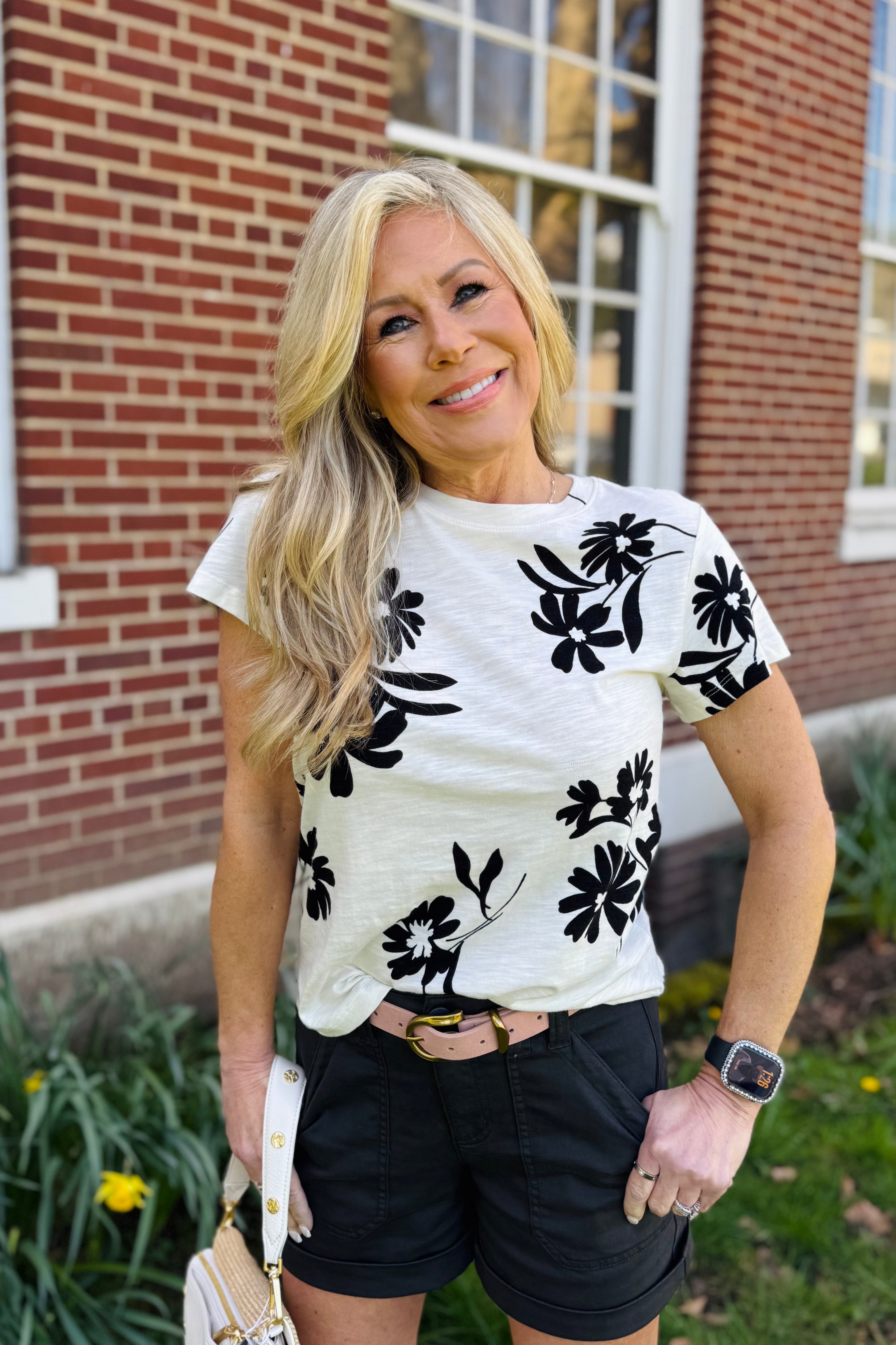 The Perfect Tee - Chalk Bloom