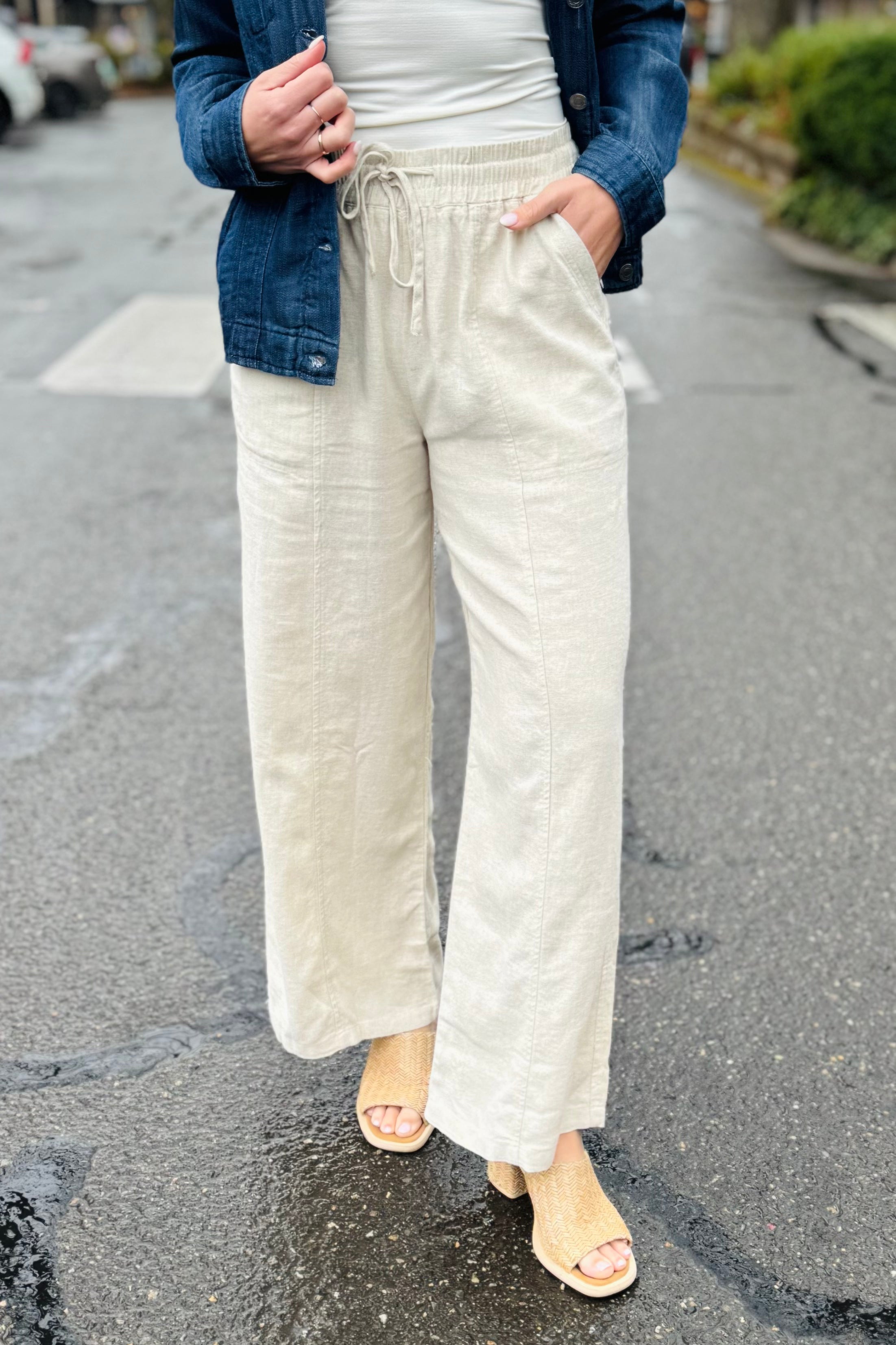 Solana Pants-Oatmeal