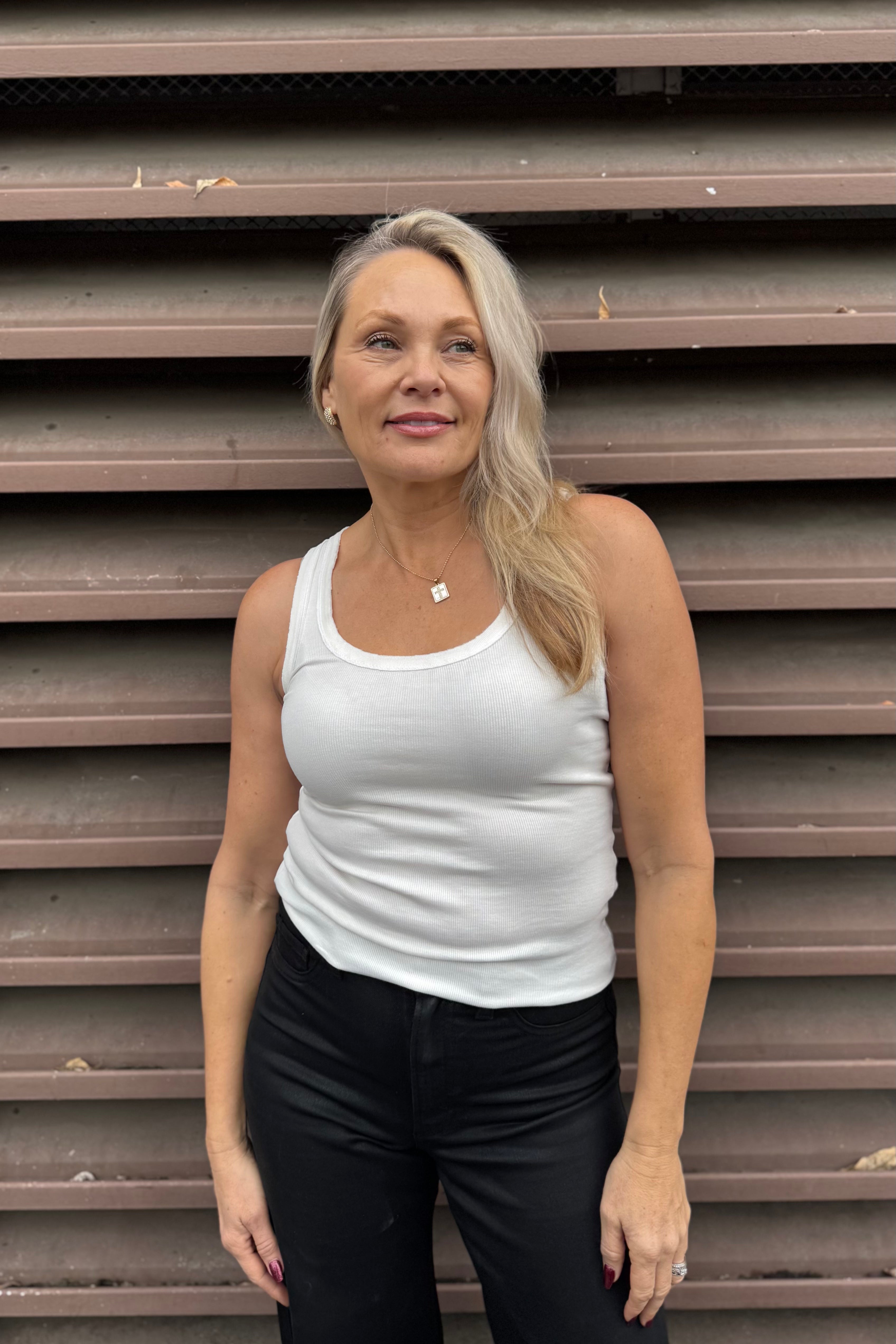 Tiburon Tank - Pearl