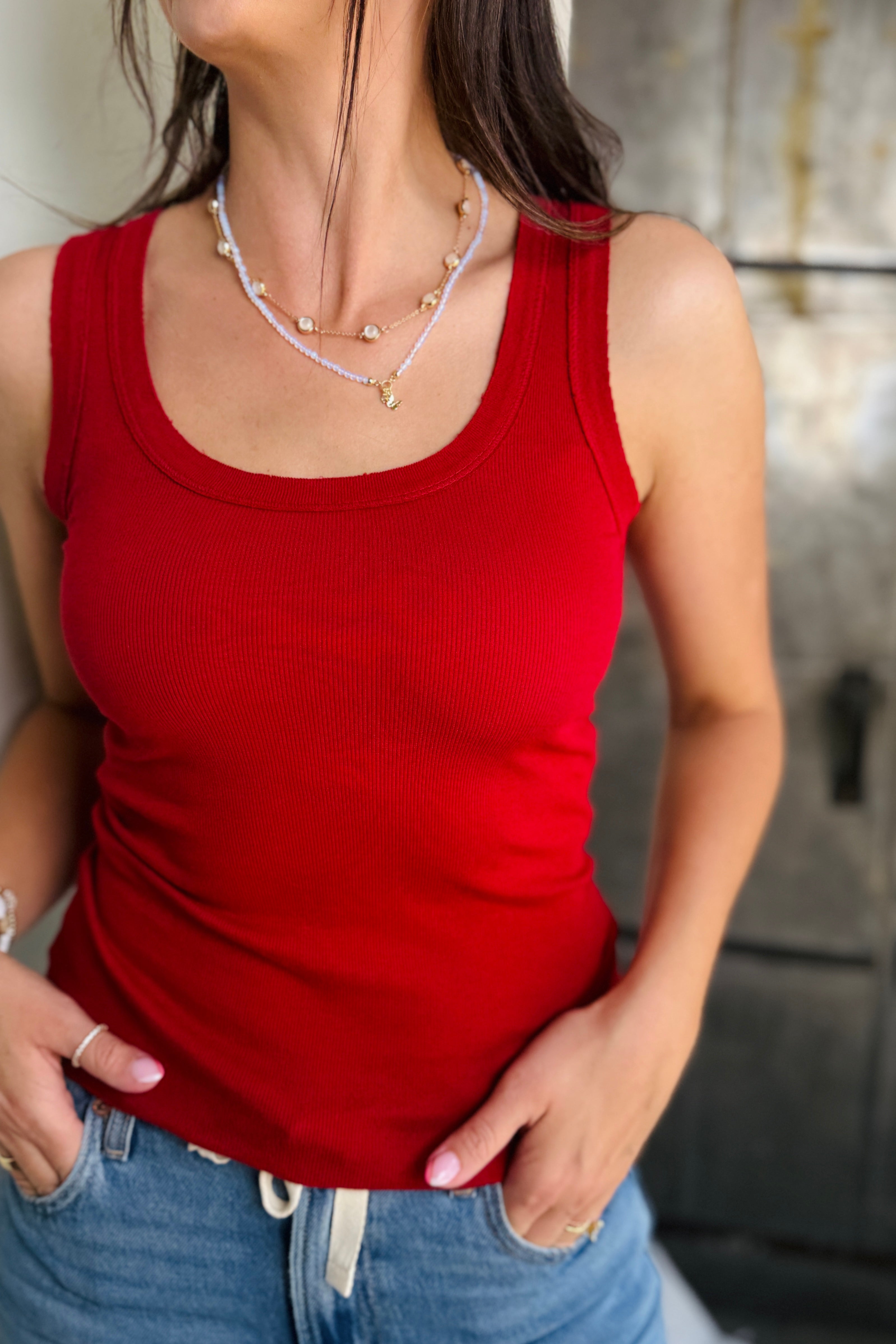 Tiburon Tank - Ruby