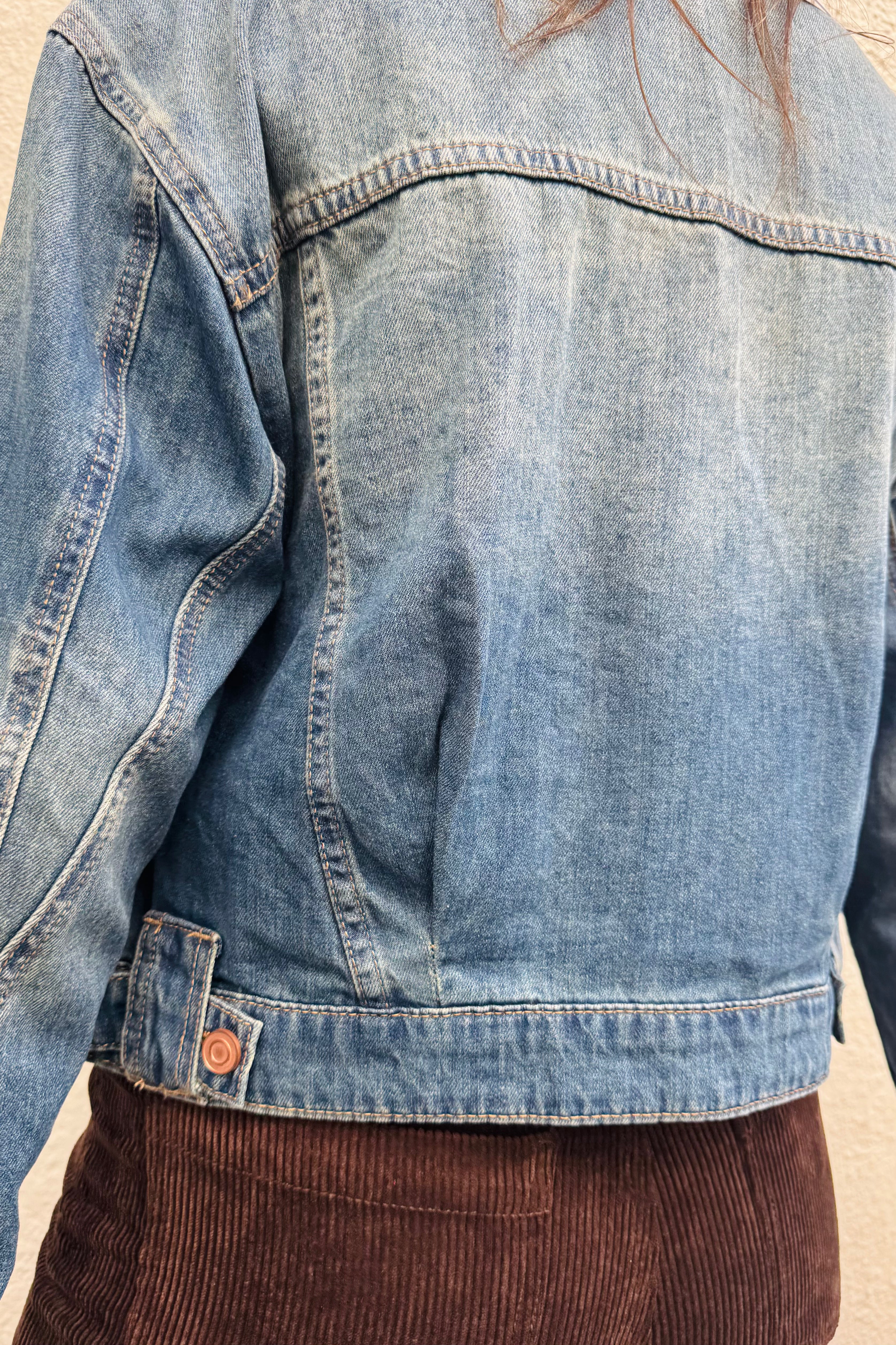 Back Pleat Denim Jacket