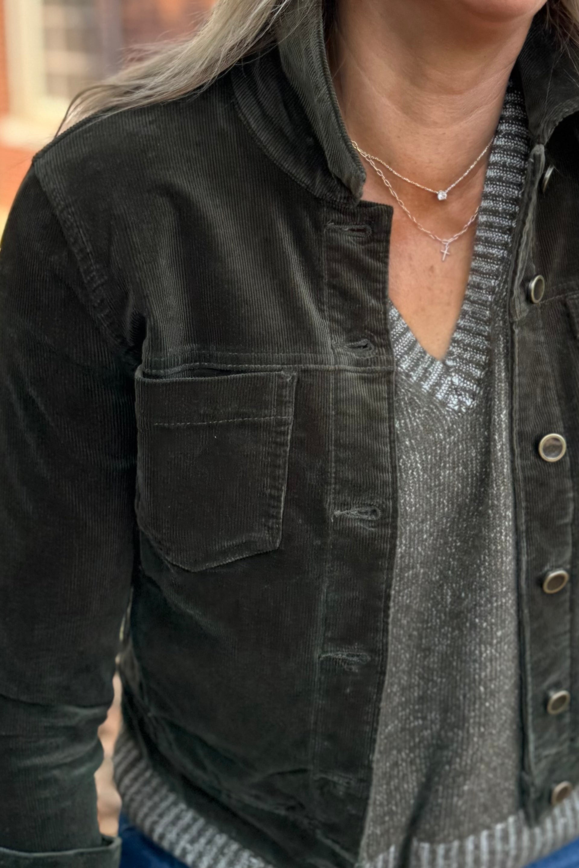 L/S Button Front Jacket
