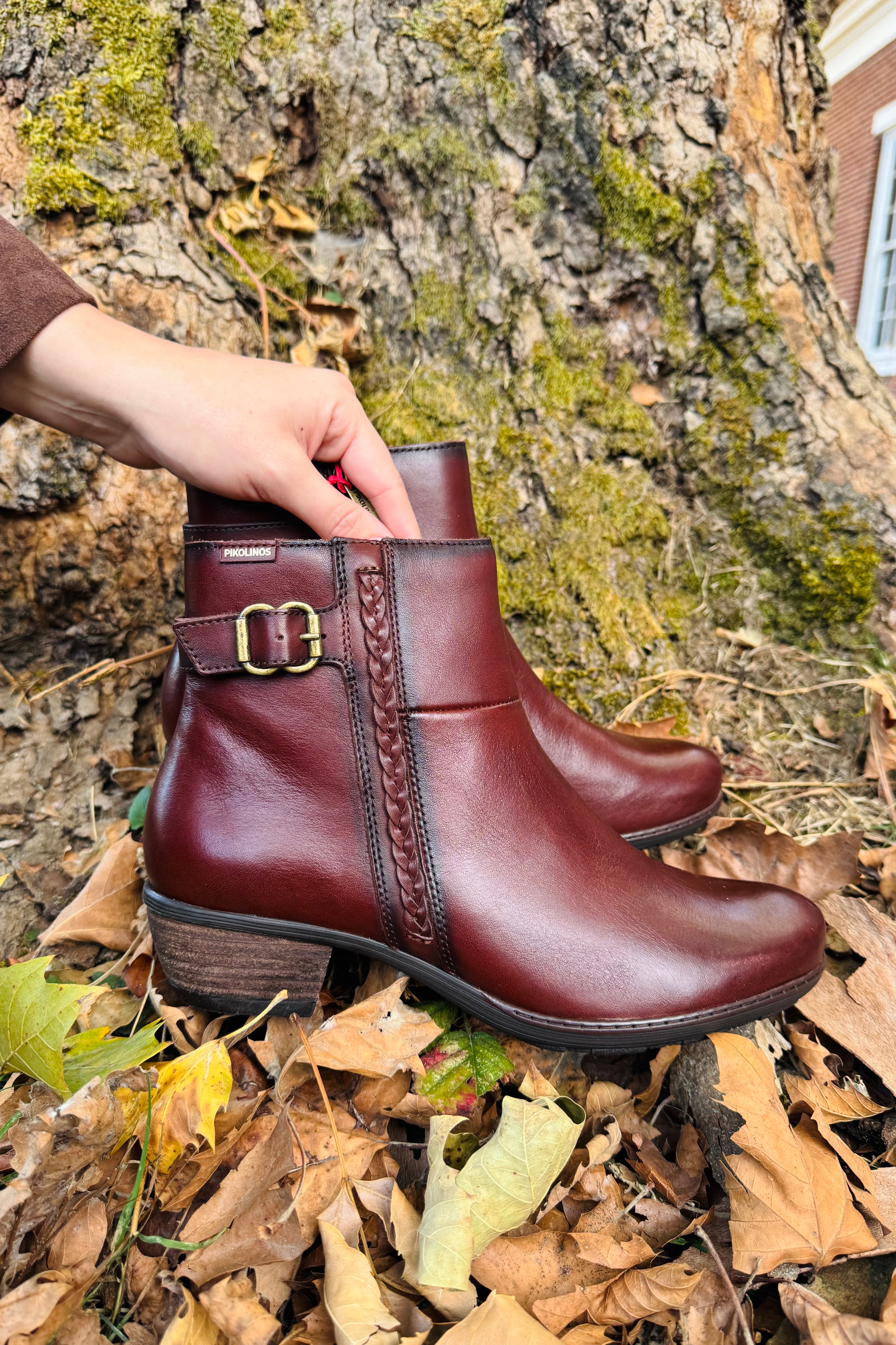 Utiel Buckle Ankle Boot - Caoba