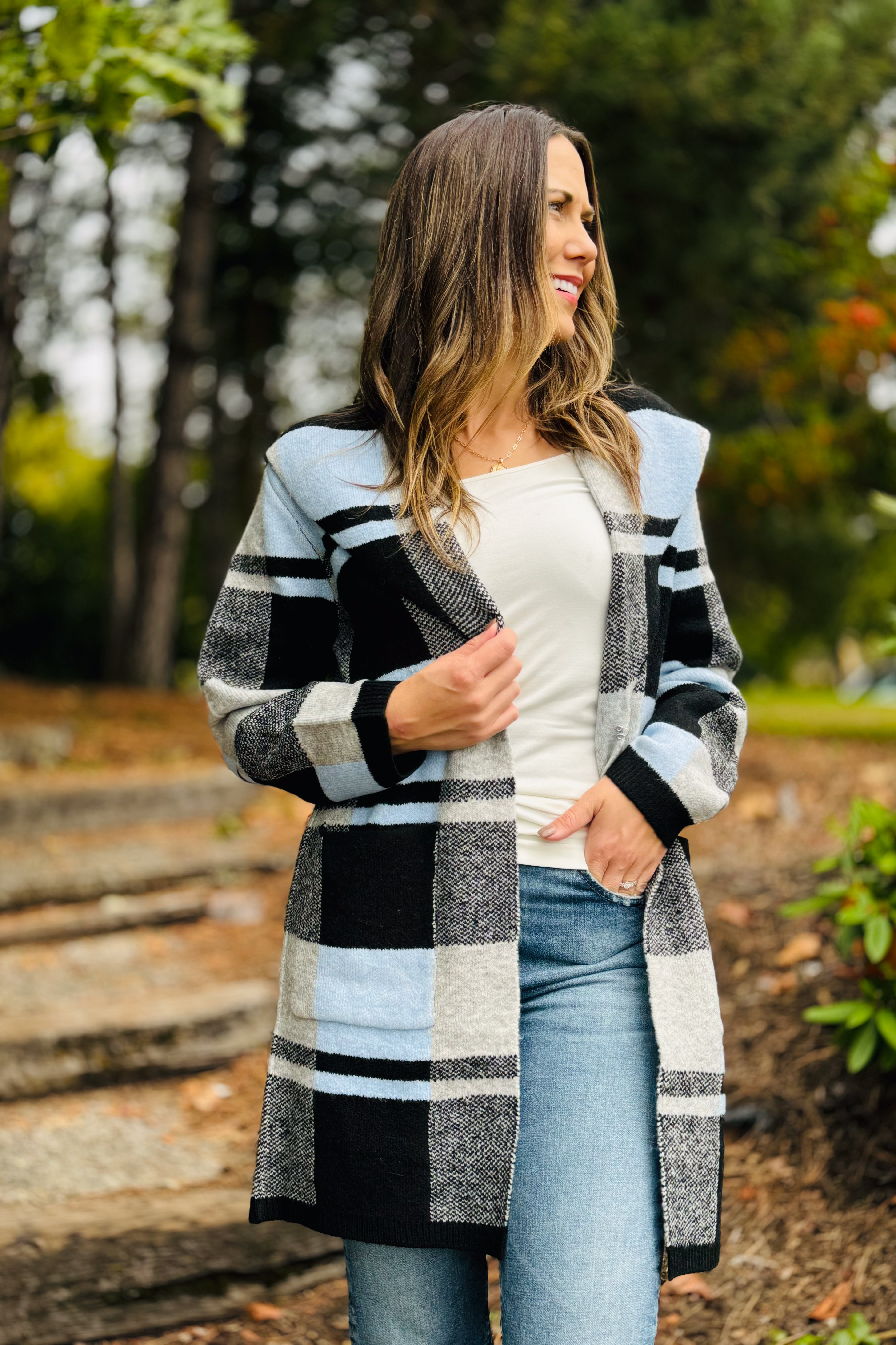 Wide Collar Cardigan