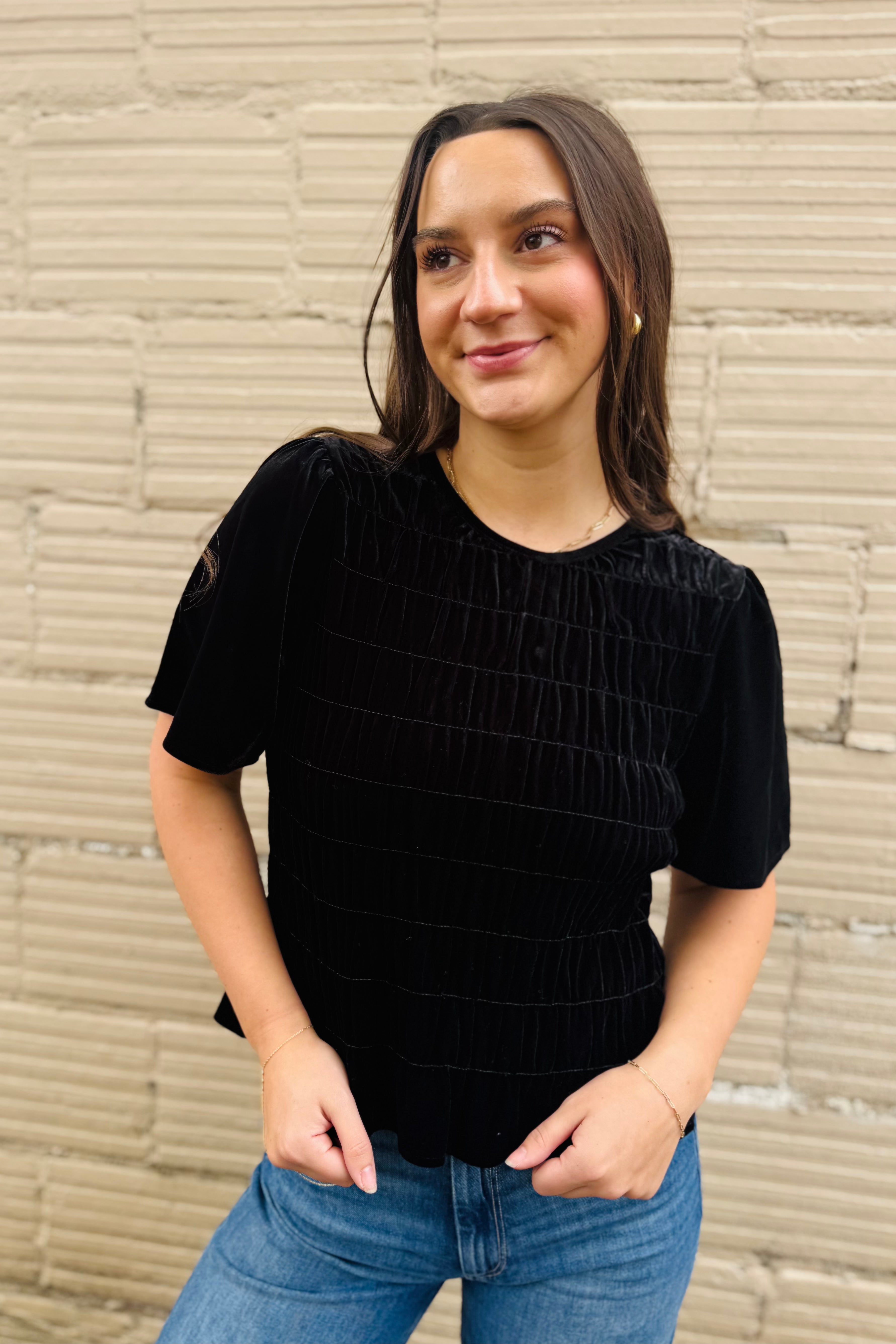 We Belong Velvet Top