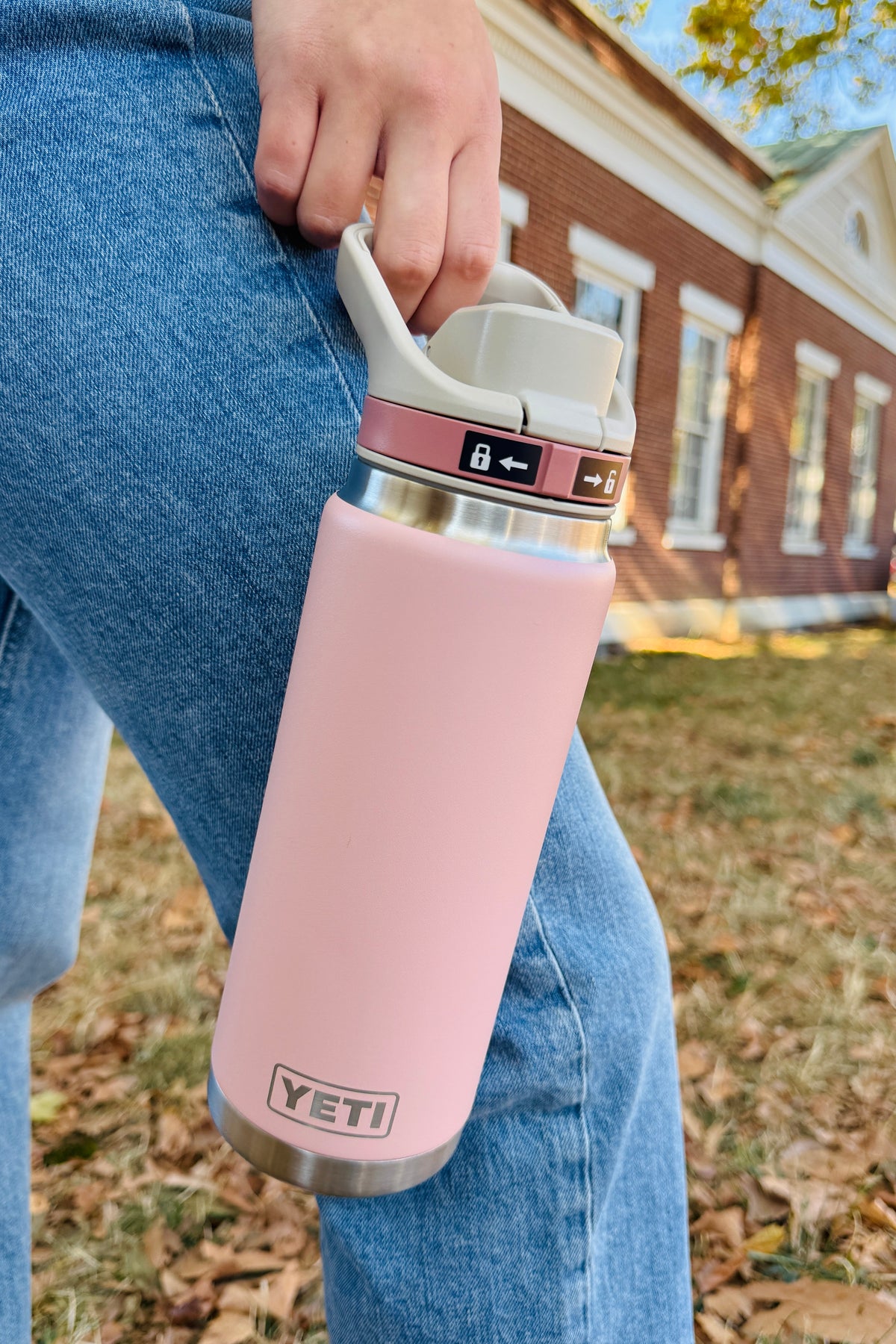 YETI Rambler 26 oz Water Bottle with Flip Chug Cap - Wild Rose