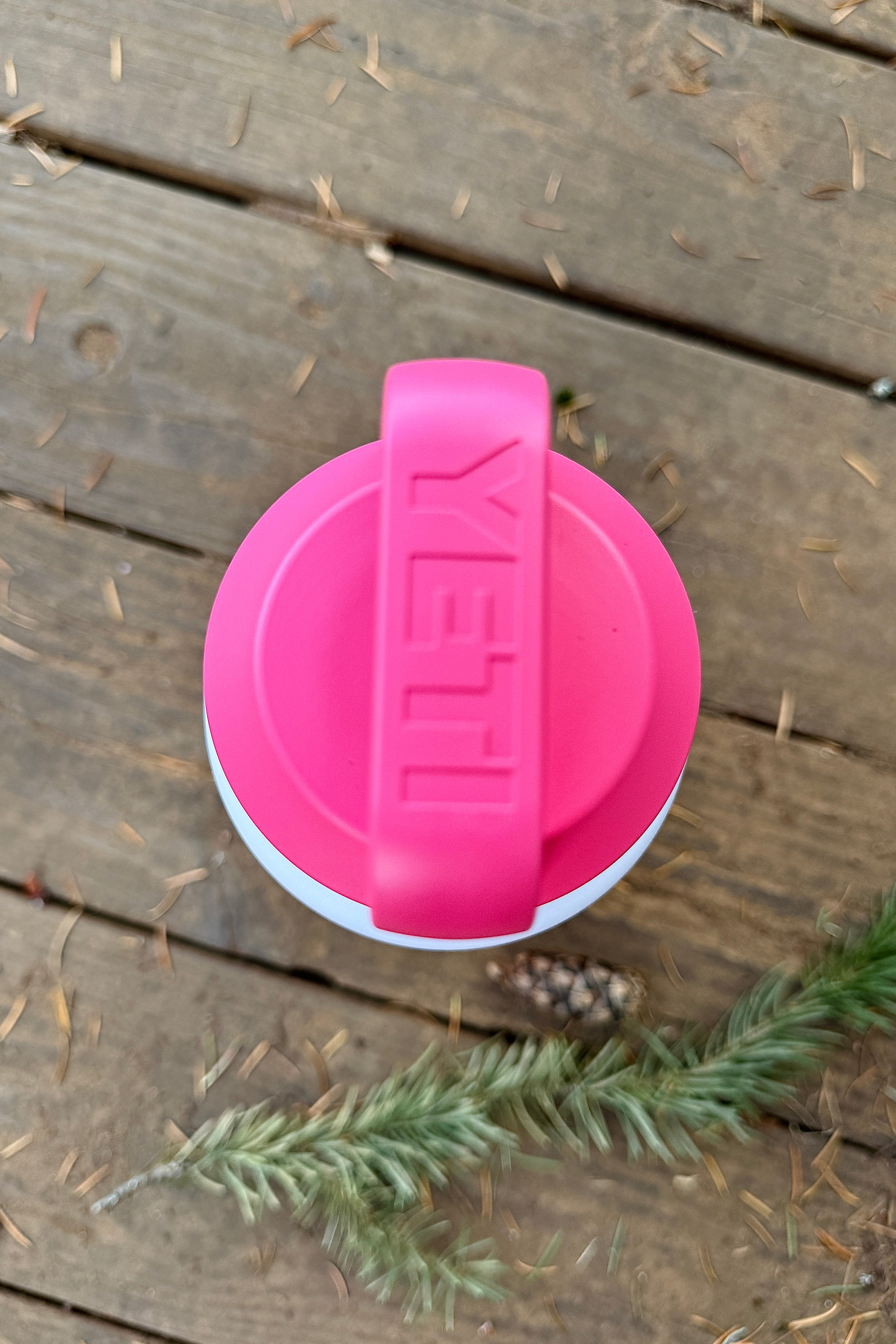 YETI Rambler 36 oz Bottle with Chug Cap - Moon Dust/Pink/Grasshopper