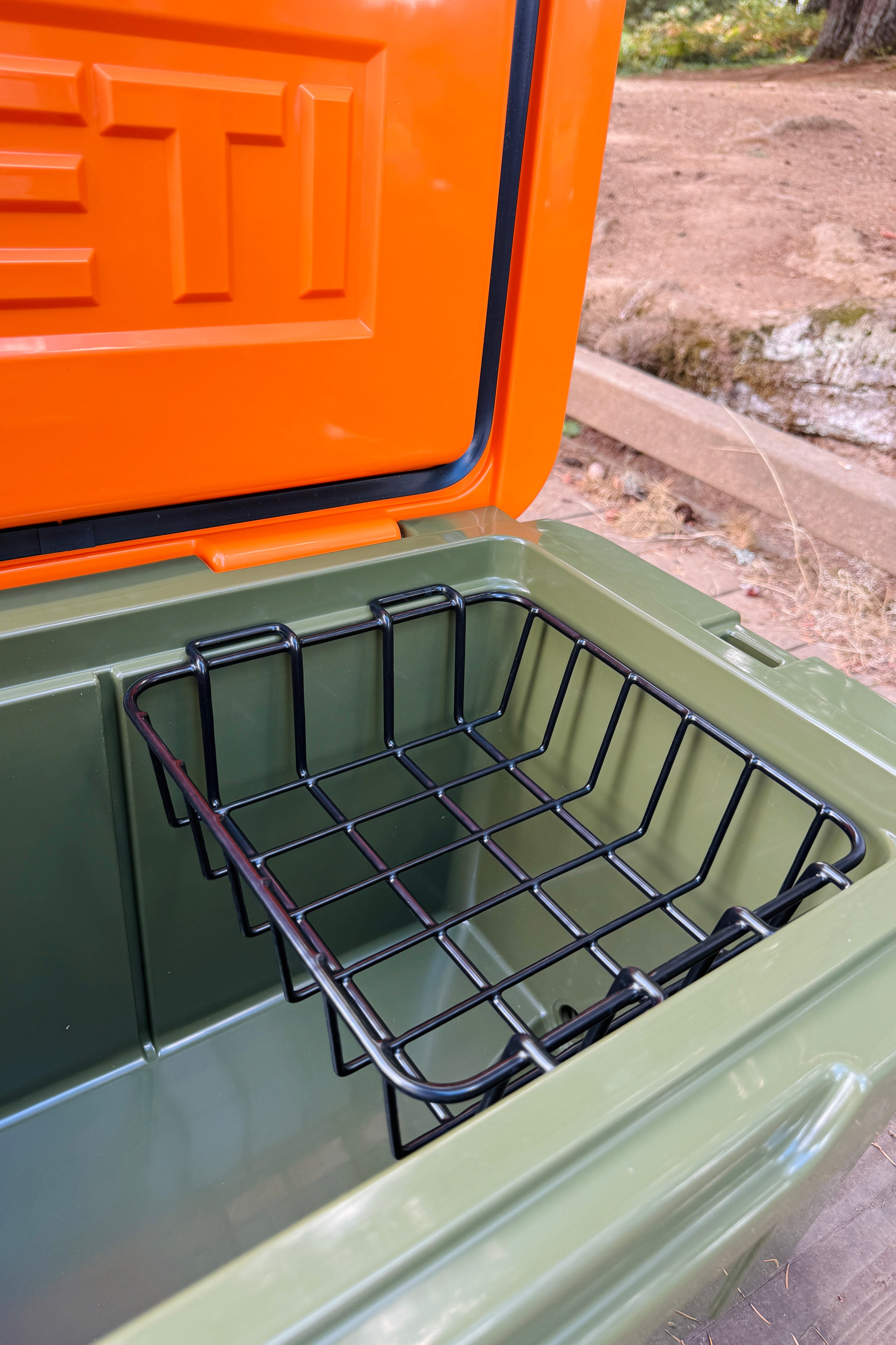 YETI Tundra 45 Hard Cooler - Olive/King Crab Orange