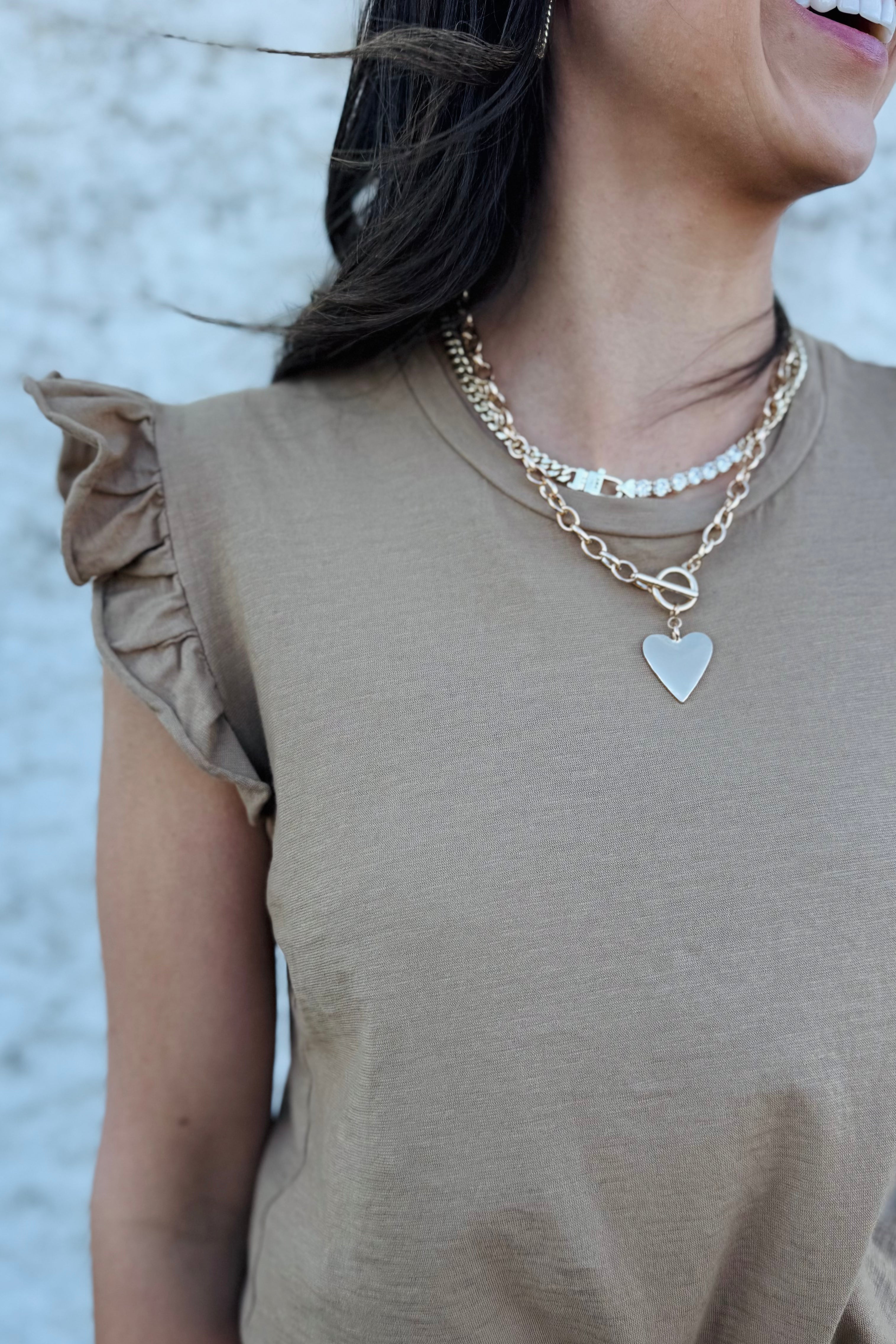 Ylora Frill Sleeve Top