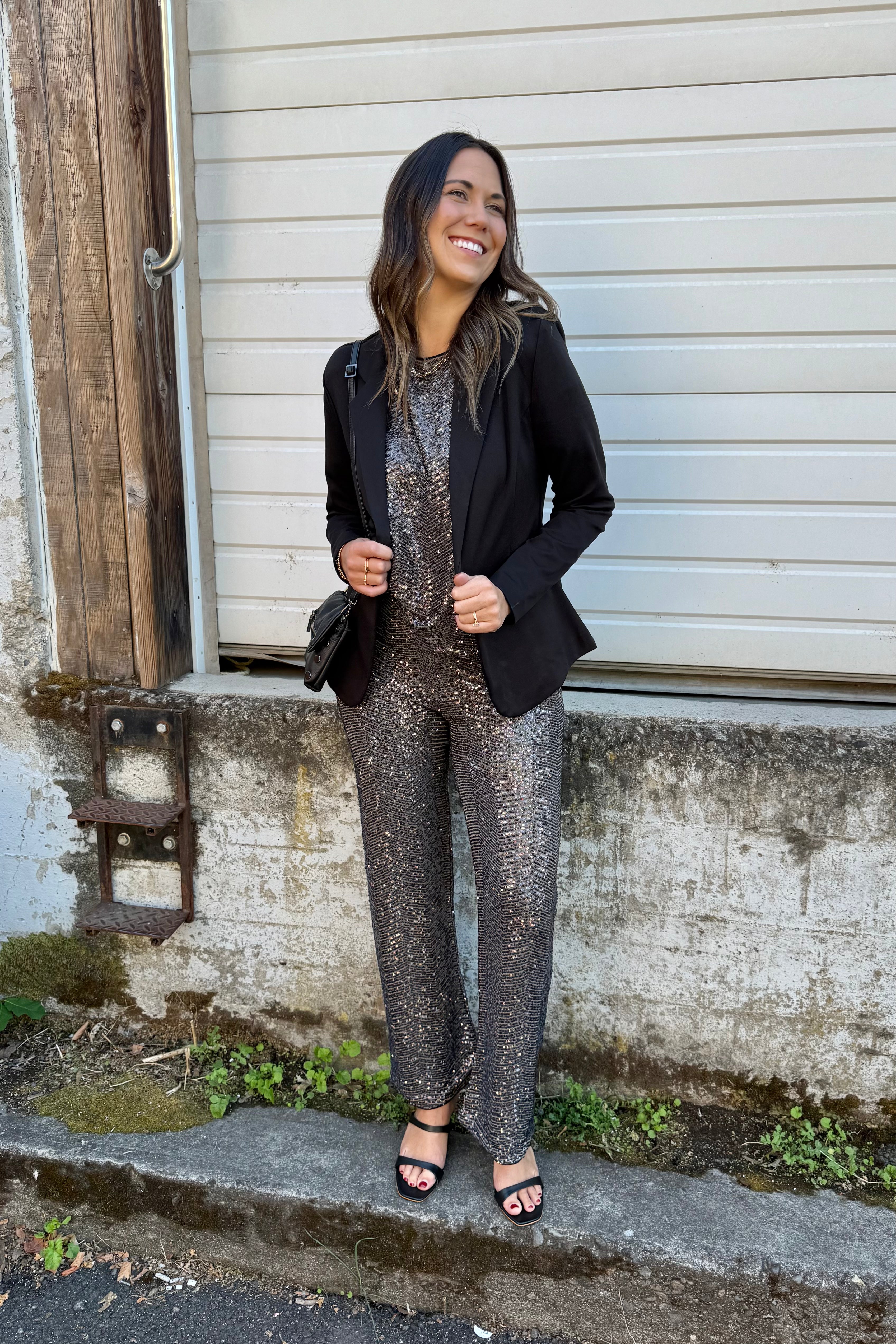 Zig Zag Sequin Trousers