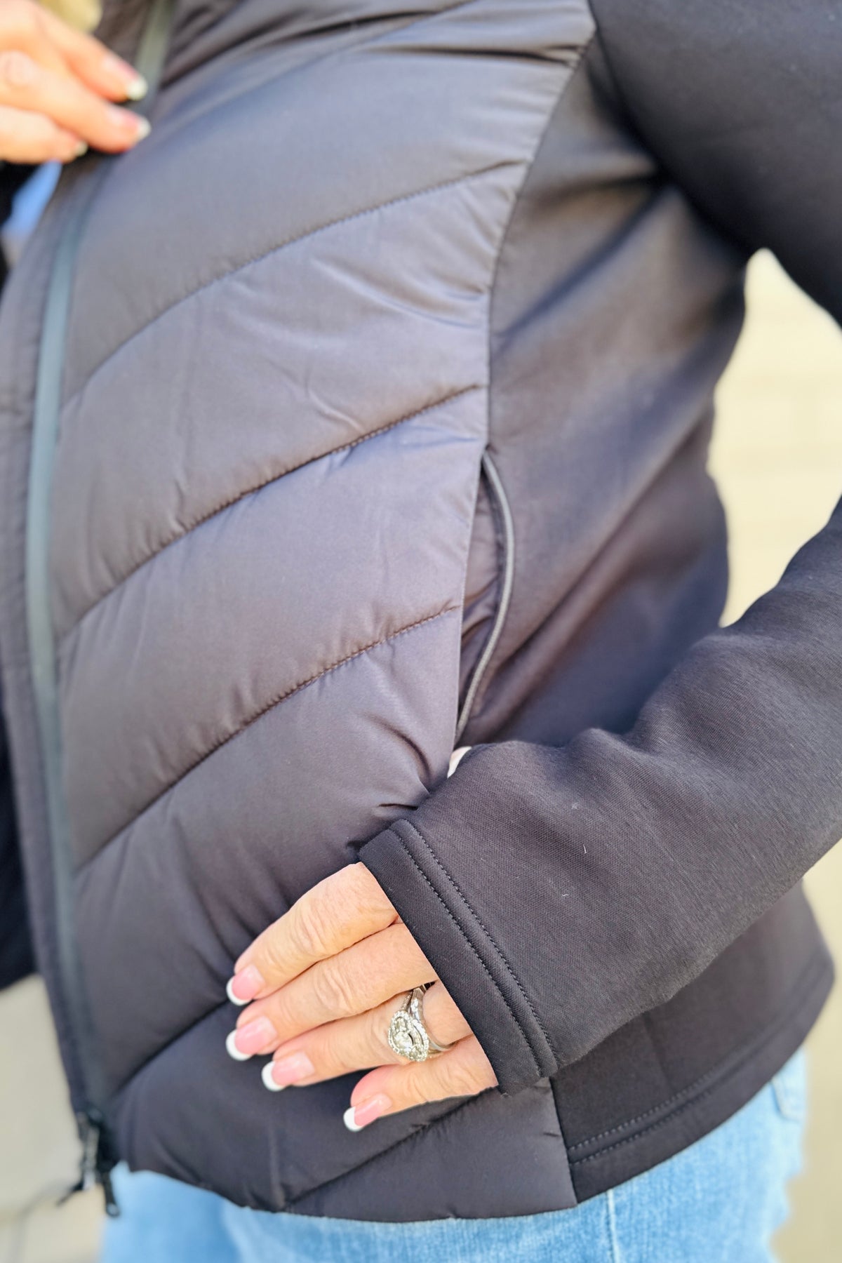 Zip Front Puffer