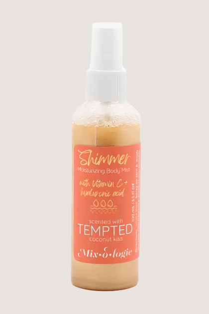 coconut kiss vitamin c moisturizing body mist with Shimmer