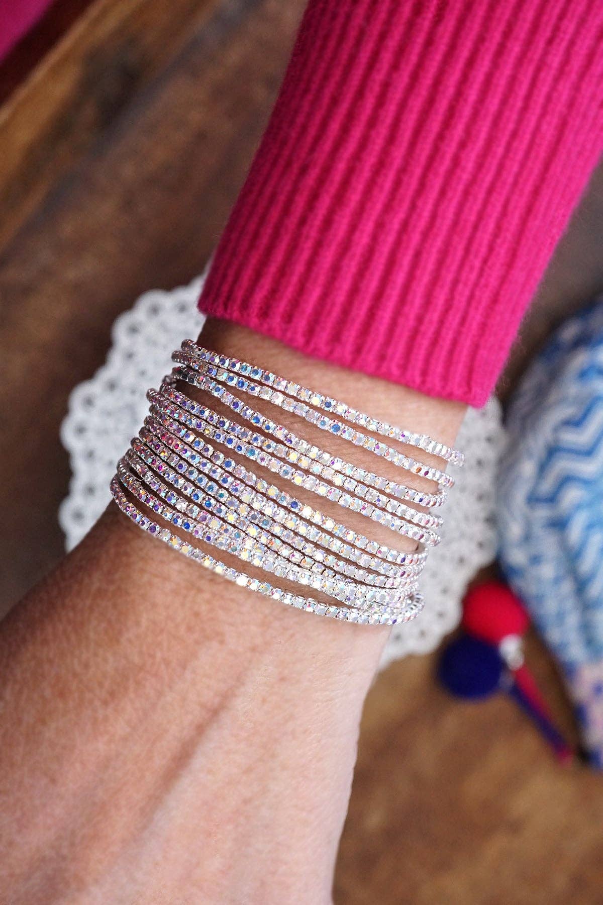 Stretchy Sparkly Crystal Bracelets