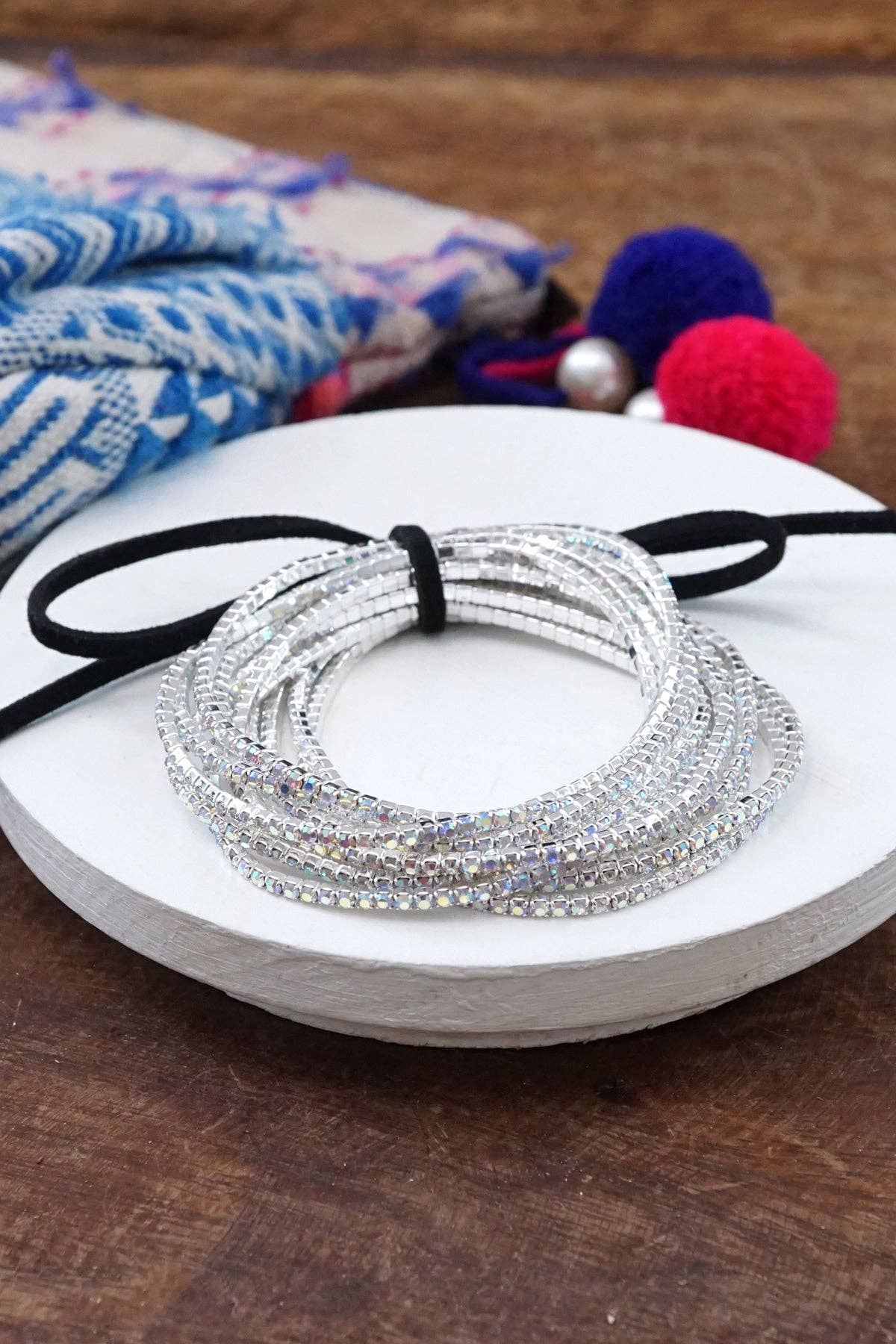 Stretchy Sparkly Crystal Bracelets - view 2
