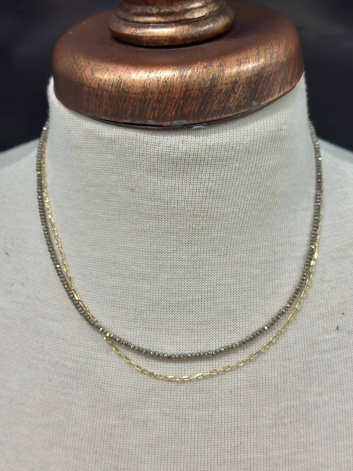 Bead And Link Necklace