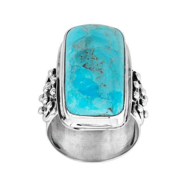 Big Springs Compressed Mojave Turquoise Ring