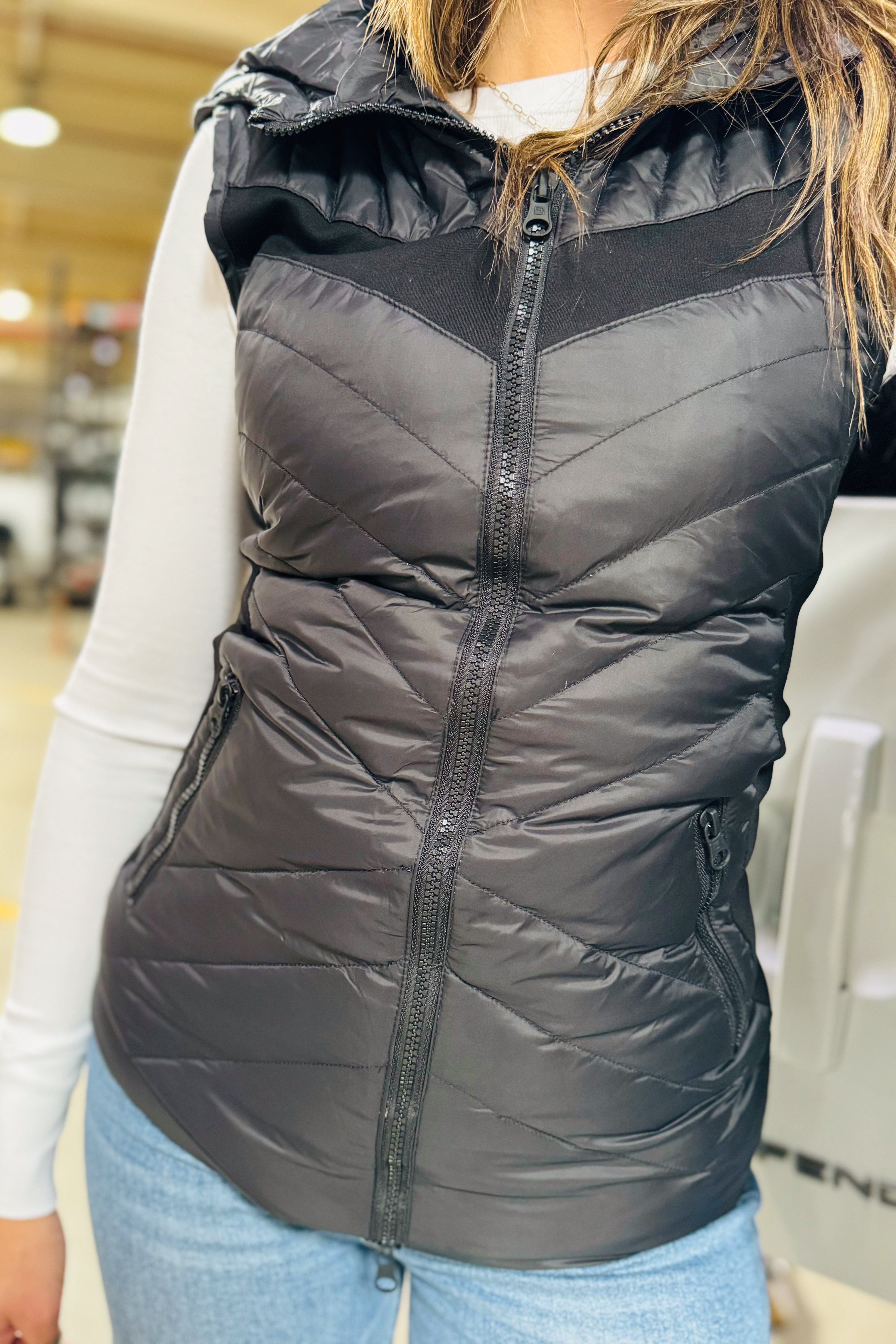 Elongated Puffer Vest