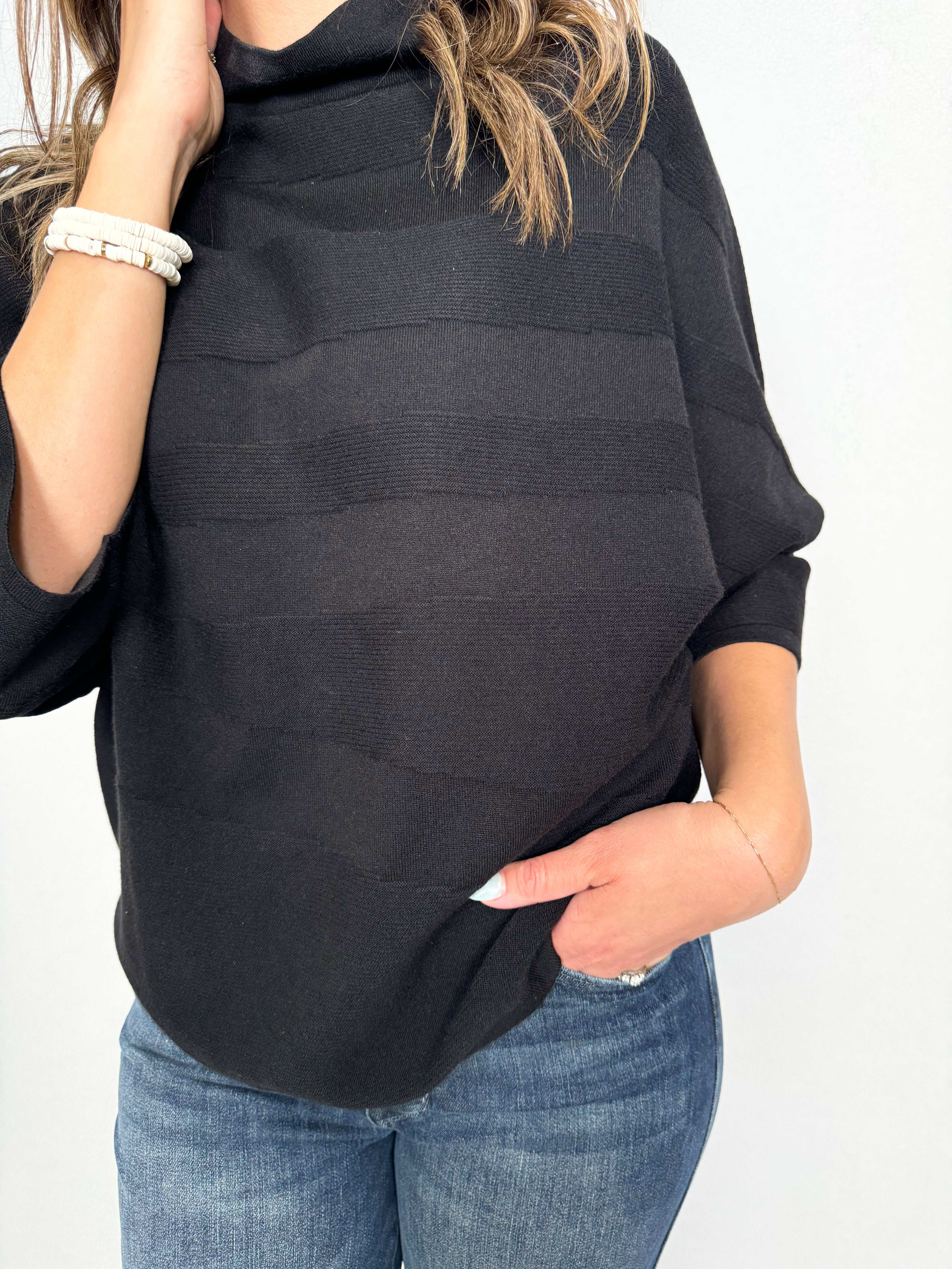 Empress Mock Neck Boxy Top