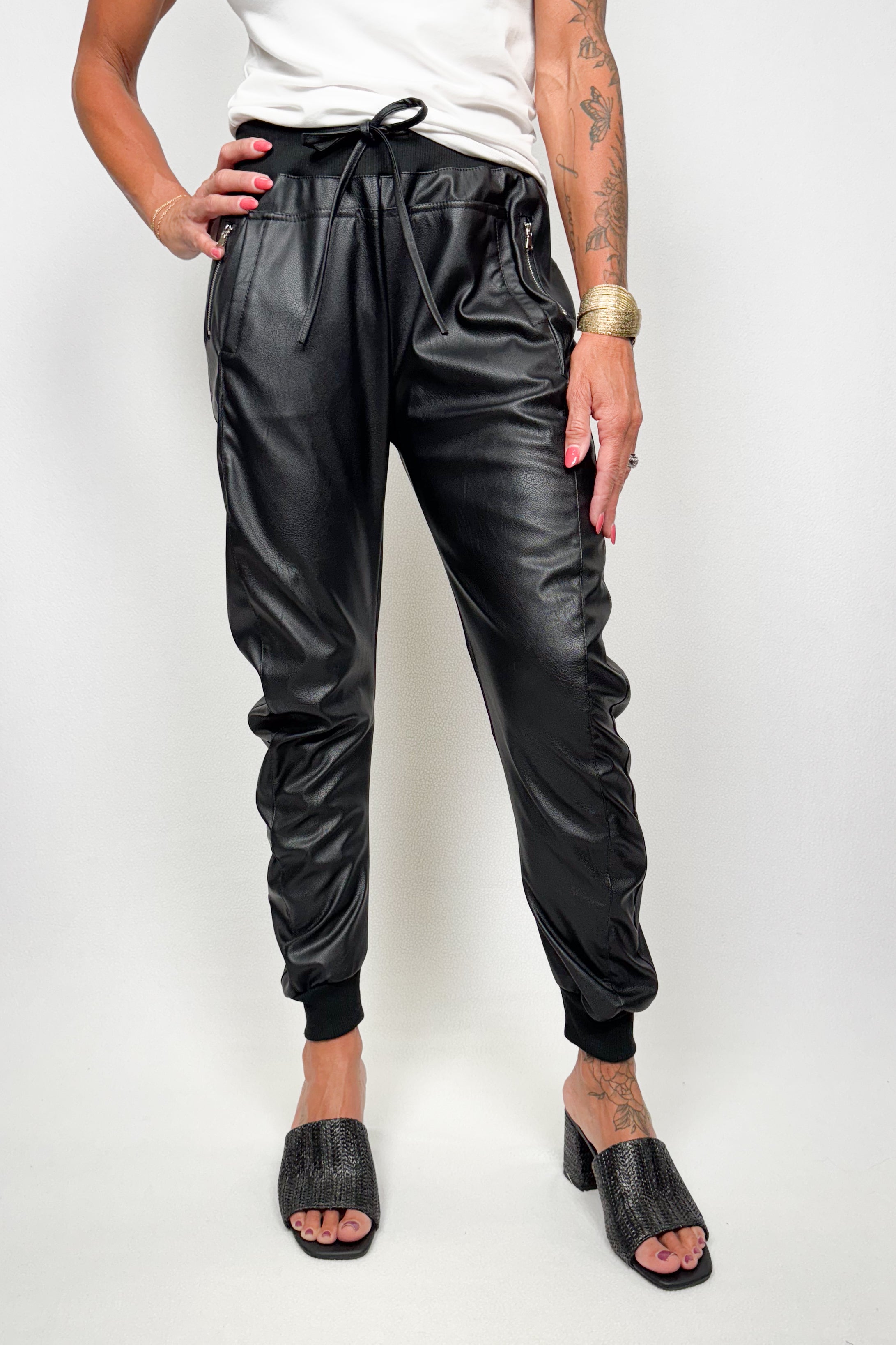 Faux Leather Ultimate Joggers