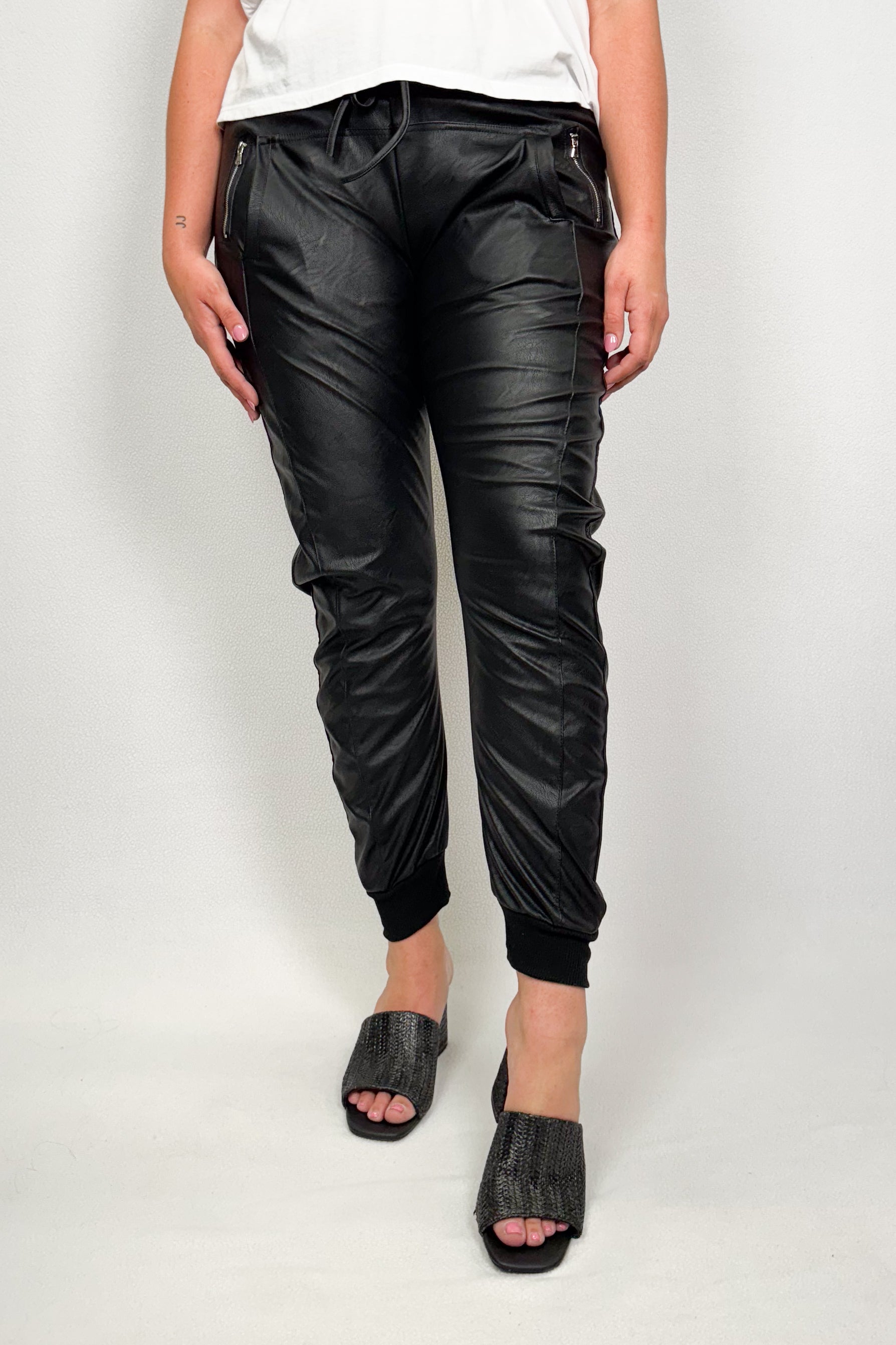 Faux Leather Ultimate Joggers