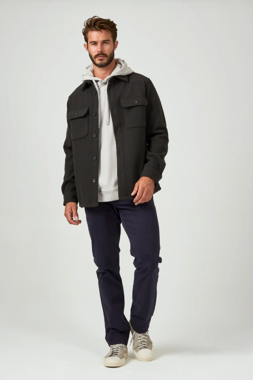 7 Diamonds Generation melange shacket in Olive, a closet-staple shirt jacket for fall layering, weekend outings, travel and date nights