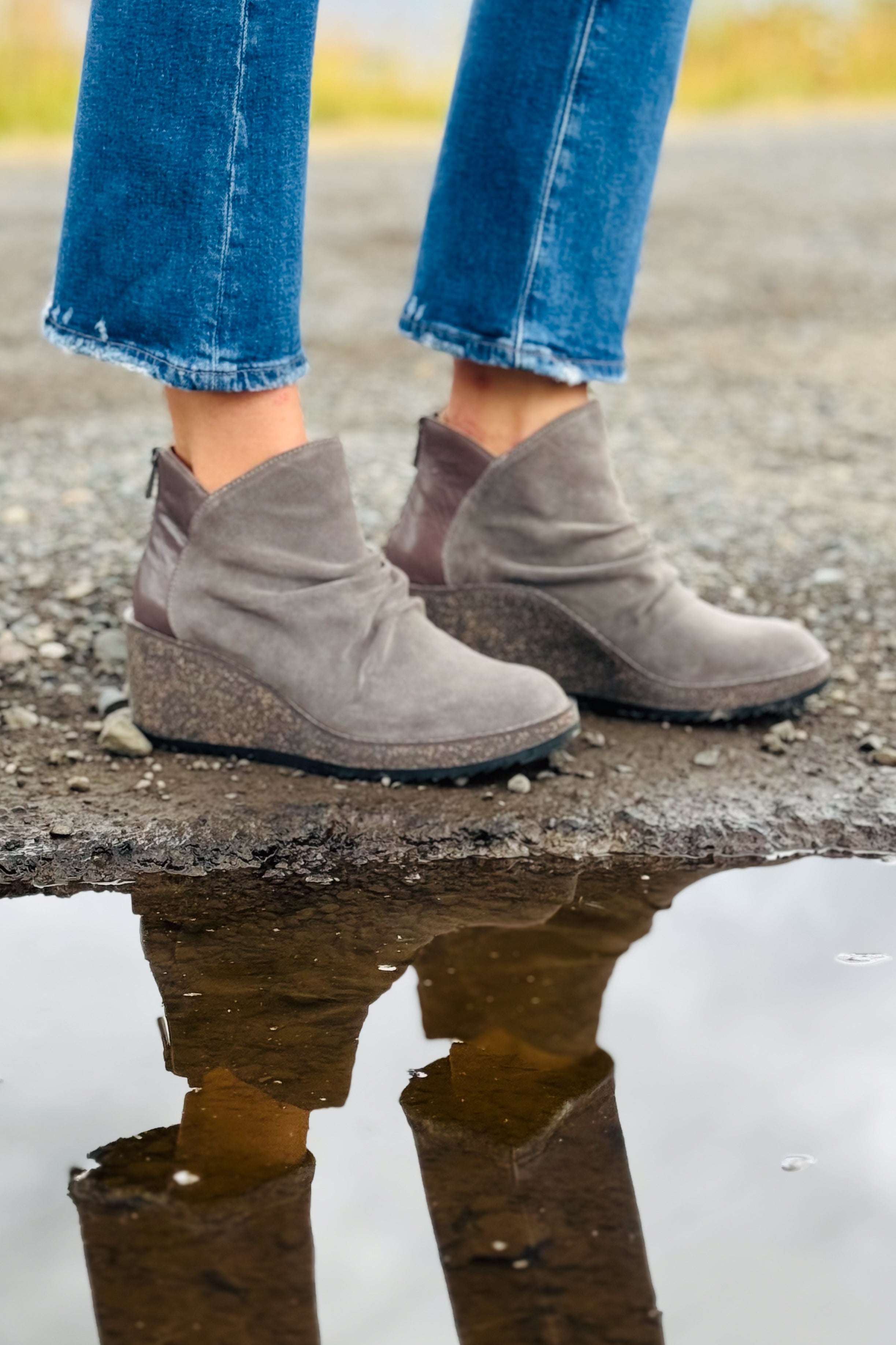 Kara Ankle Wedge Boot