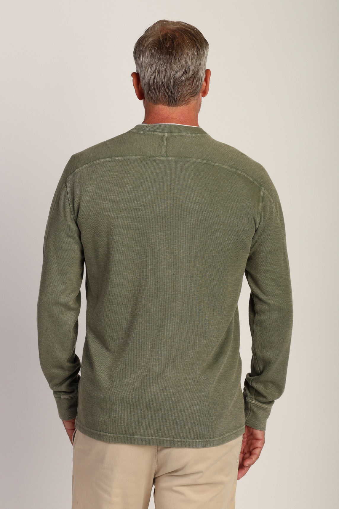 True Grit L/S Modern Crew - Agave, a comfortable long sleeve for layering, cool mornings, travel and everyday wear