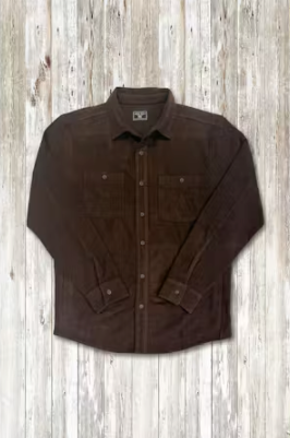 True Grit L/S Shirt Jacket - Brown, a versatile jacket for cool mornings, fall weekends, travel and everyday layering