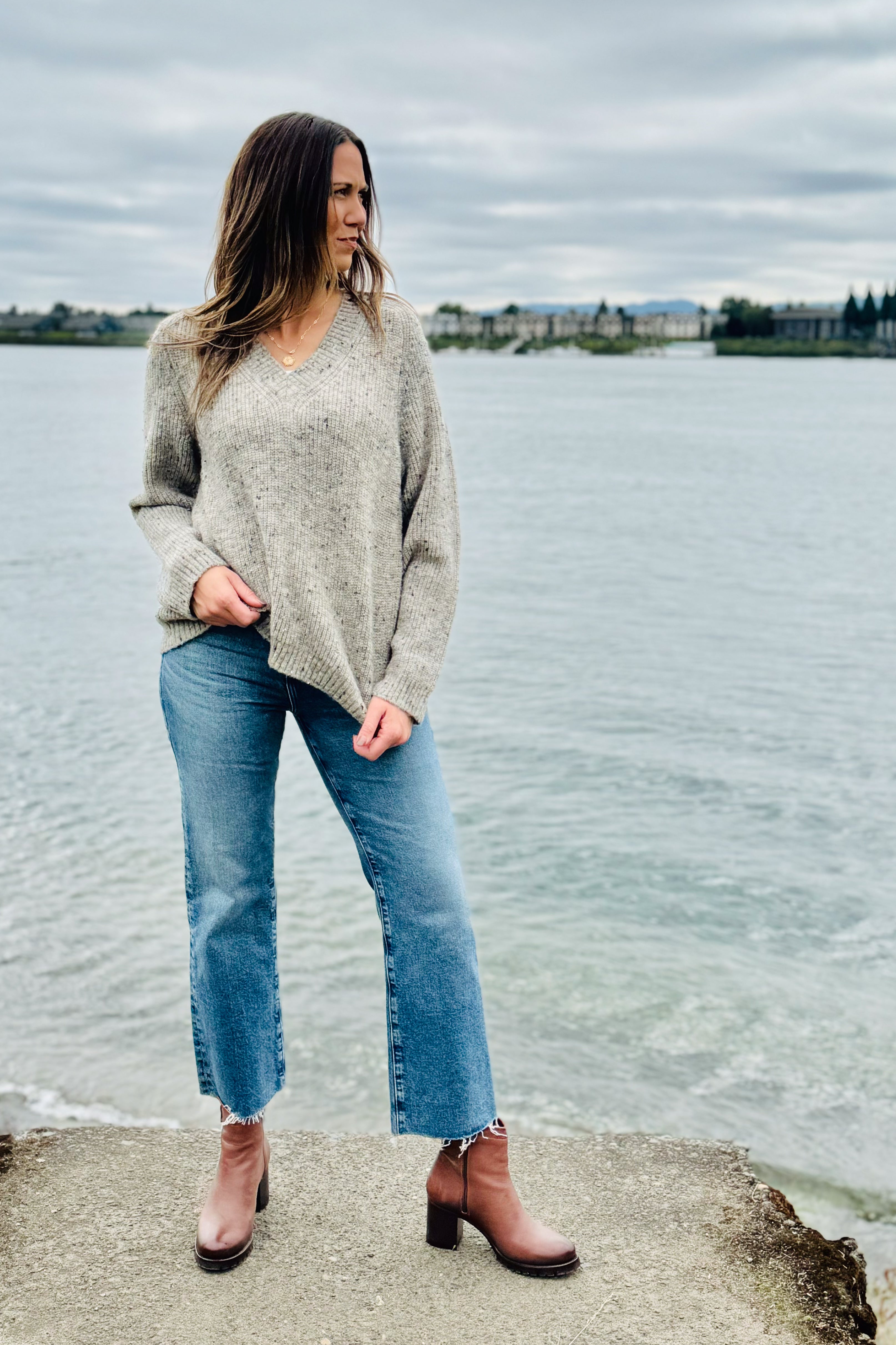 Macie V-Neck Pullover