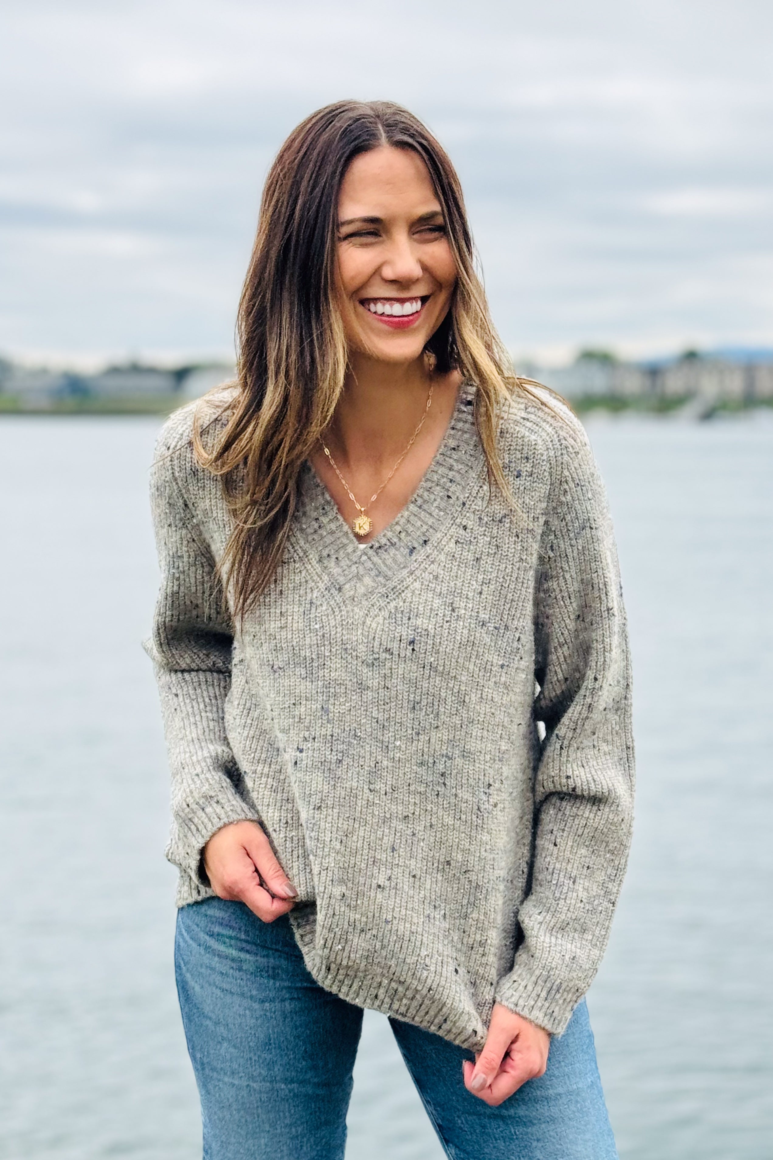 Macie V-Neck Pullover