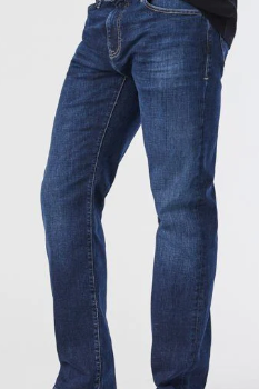 Mavi Marcus Slim Straight Jean - Deep Organic Move, comfortable, versatile denim that dresses up for dinner or down for weekends and everyday wear