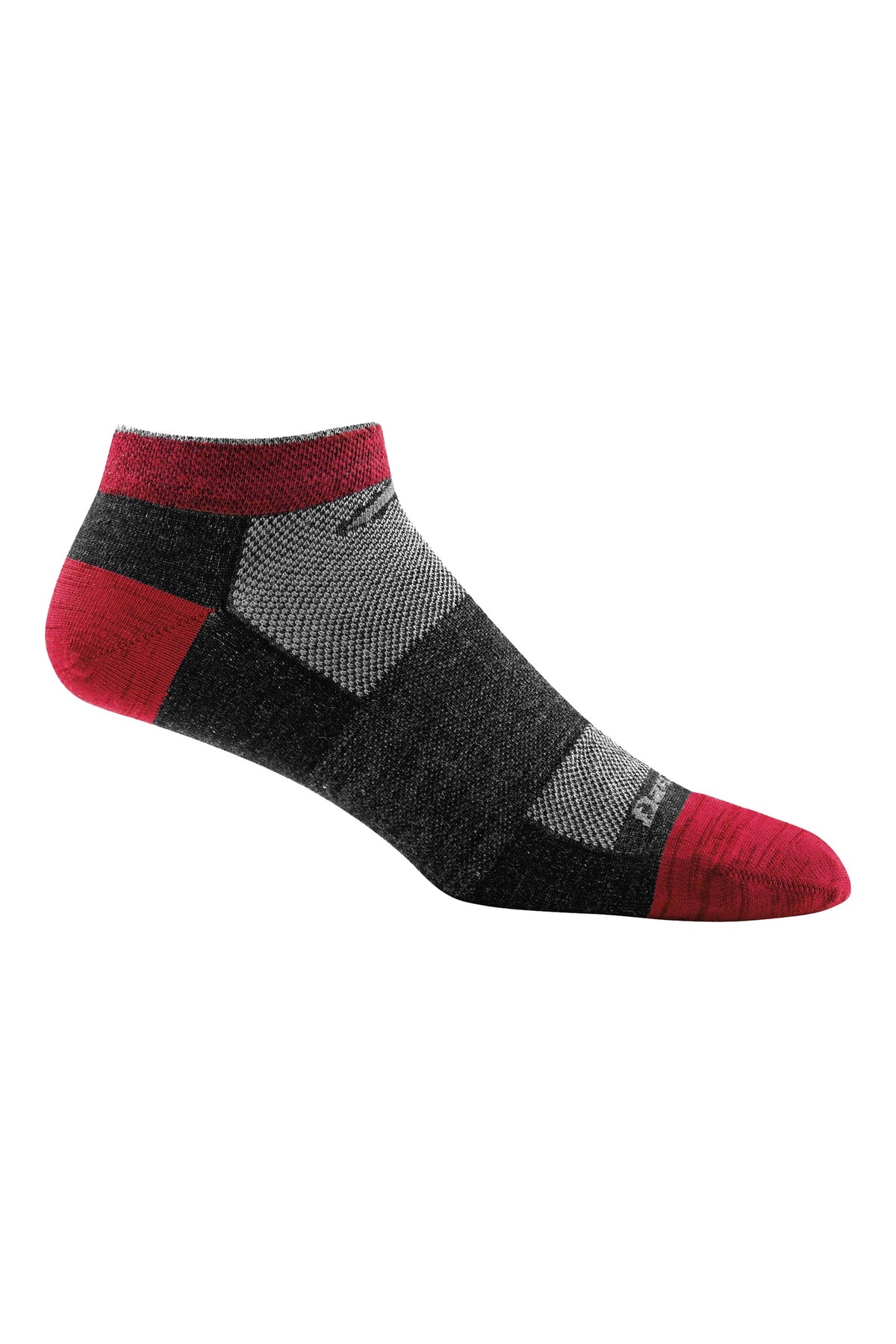 Darn Tough Men's 1437 No Show Lightweight Running Socks in Team DTV, a no-show merino running sock with a precise fit for running, the gym, tennis and golf that stays hidden under low sneakers, guaranteed for life
