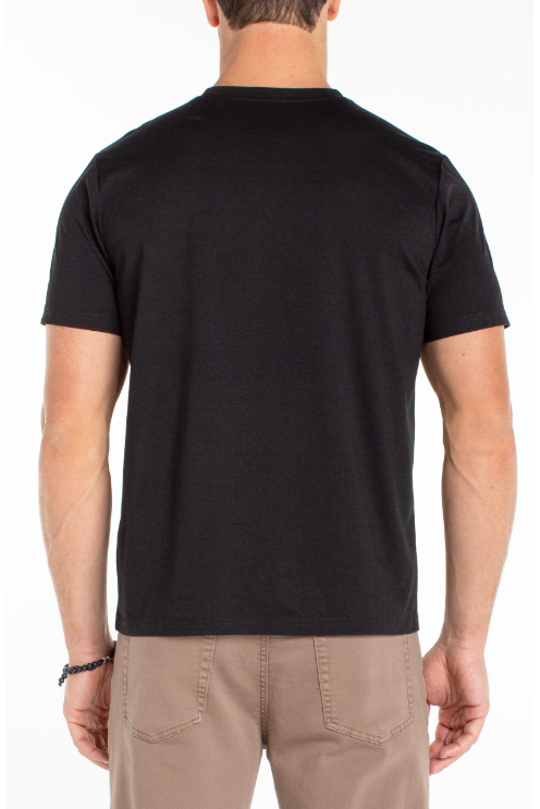 Liverpool Men's Crewneck Tee - Black, an easy everyday tee for casual Fridays, camping trips and hanging out on the weekend