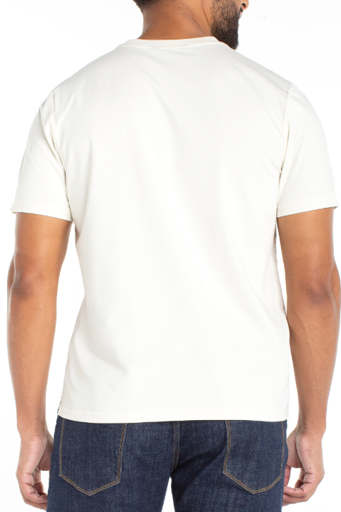 Liverpool Men's Crewneck Tee - Parchment, an easy everyday tee for casual Fridays, camping trips and hanging out on the weekend