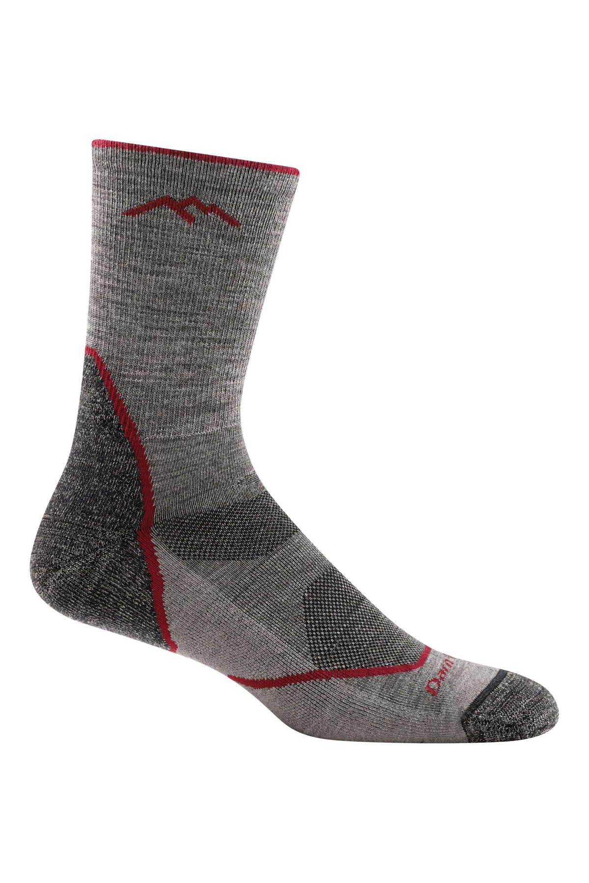 Darn Tough Men's Light Hiker Micro Crew Lightweight Hiking Socks in Taupe, a lightweight cushioned merino hiking sock that keeps feet dry and comfortable on day hikes, backpacking trips and everyday outdoor wear, guaranteed for life