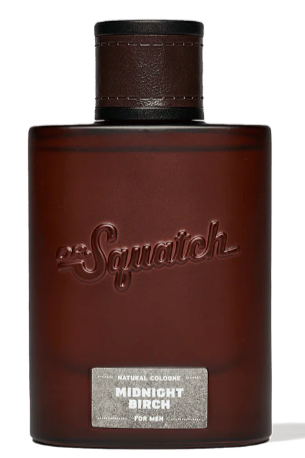 Dr. Squatch Midnight Birch cologne, an alluring, shadowy scent for date nights, evenings out and special occasions, a great gift for him