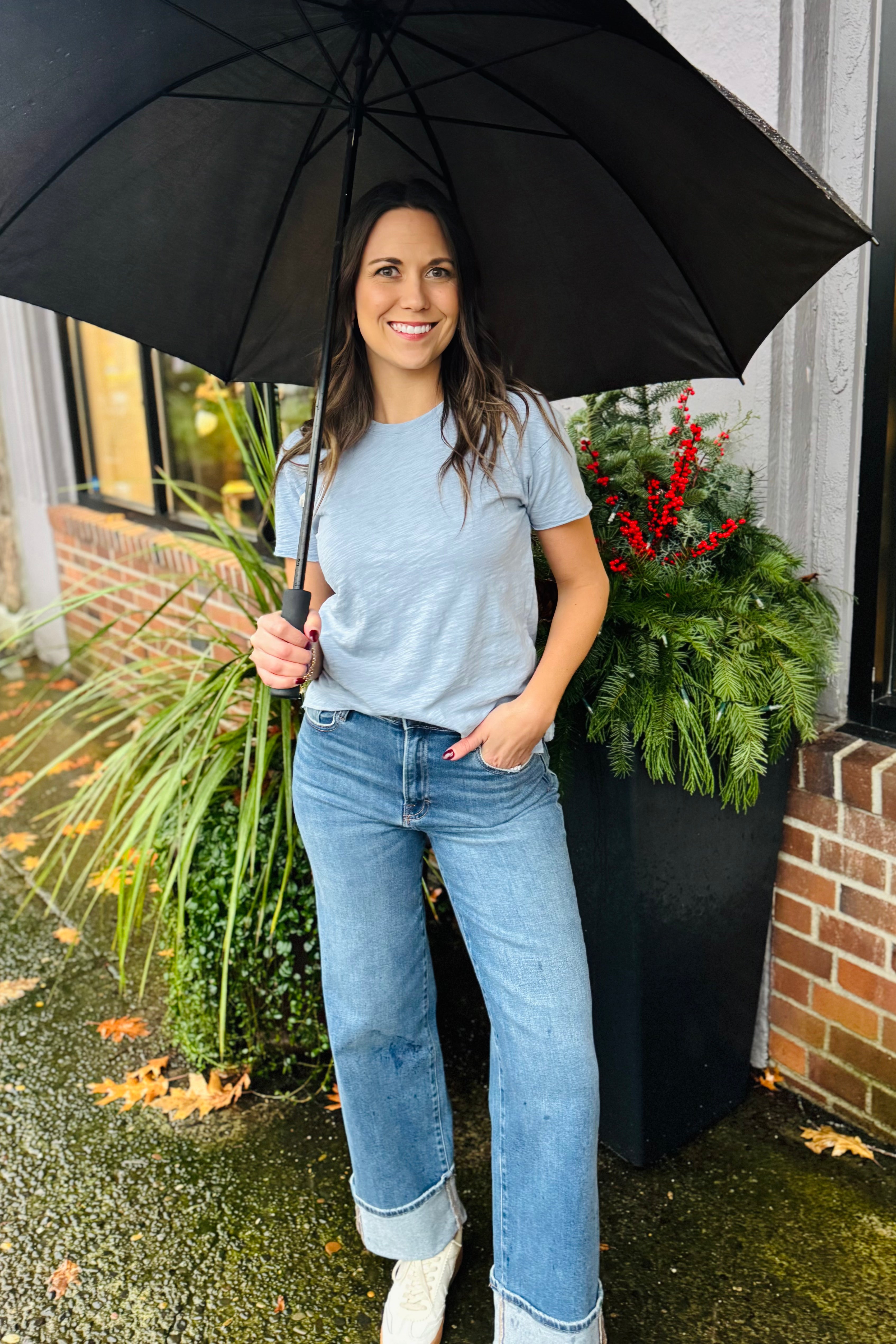 S/S Stem Hem Crew Tee-Frost