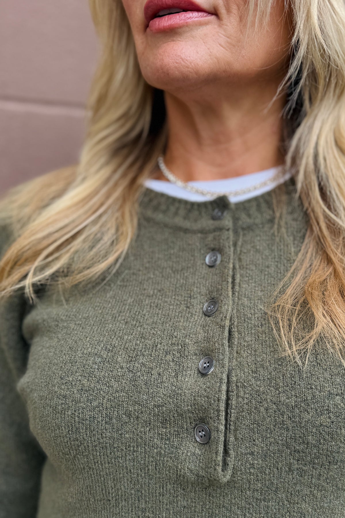 Pauline Henley Raglan Top - Dark Basil