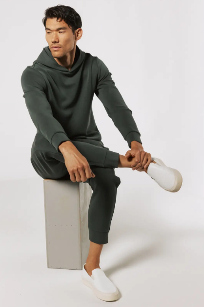 7 Diamonds Rev Hoodie - Basil, a cozy go-to pullover for chilly mornings, road trips, the office and lounging at home