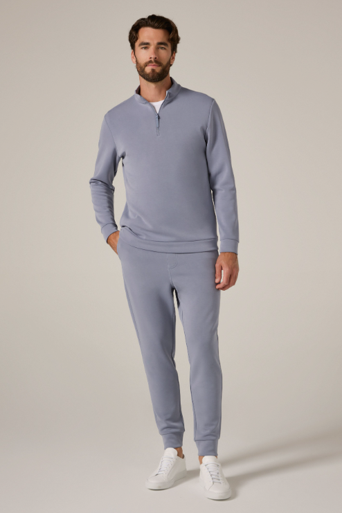 7 Diamonds Rev Quarter Zip Pullover - Thundercloud, a soft, comfortable layer for cool evenings, travel days, campfires and weekend errands