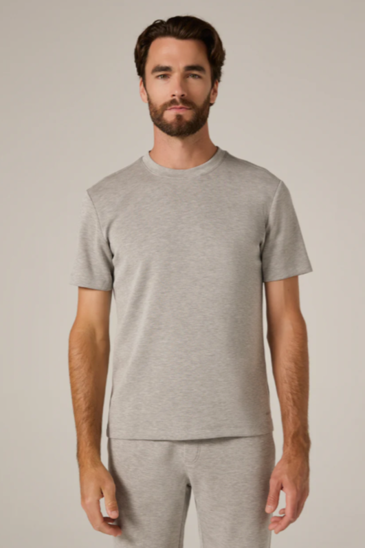 7 Diamonds Rev Short Sleeve Tee-Heather Grey, a soft, comfortable tee for everyday wear, layering, travel and weekend adventures