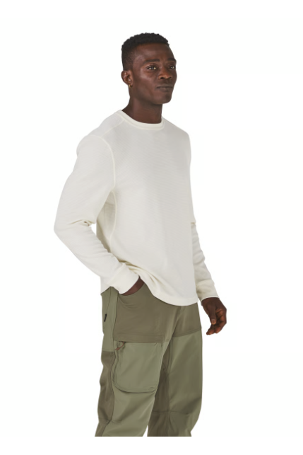 Danner Santiam Waffle LS Tee - Turtledove, a soft, comfortable tee for everyday wear, layering, travel and weekend adventures