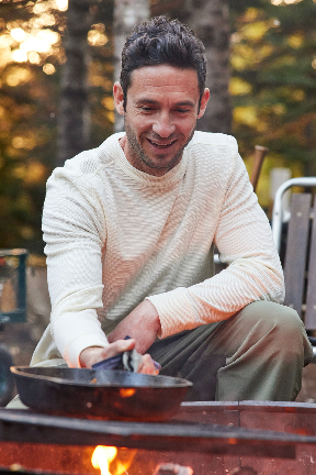 Danner Santiam Waffle LS Tee - Turtledove, a soft, comfortable tee for everyday wear, layering, travel and weekend adventures