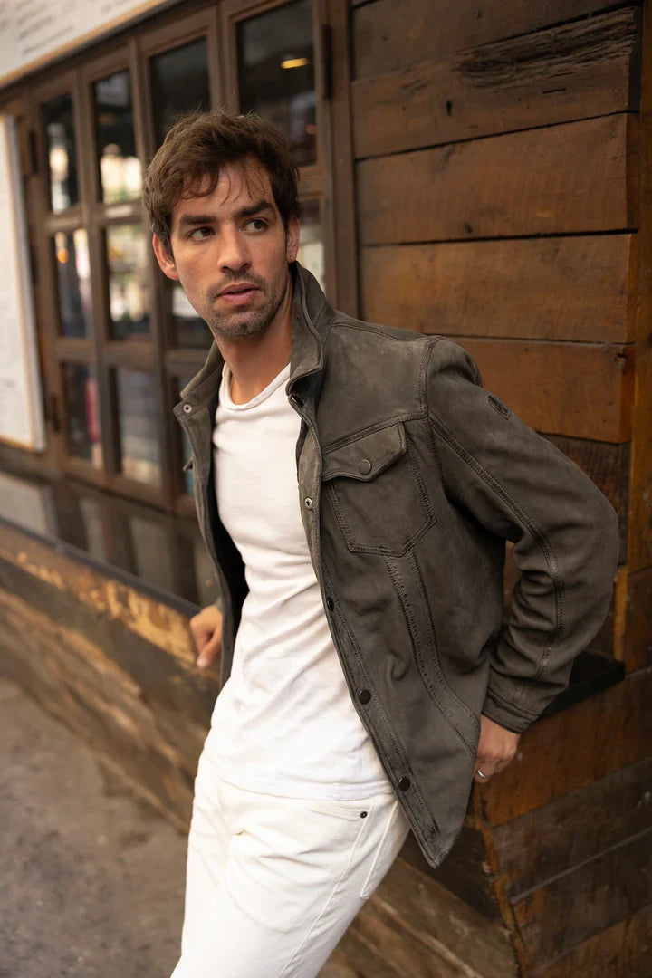 Mauritius Sedro Nubuck Shirt - Khaki, a comfortable, good-looking shirt that goes from workdays to weekend plans