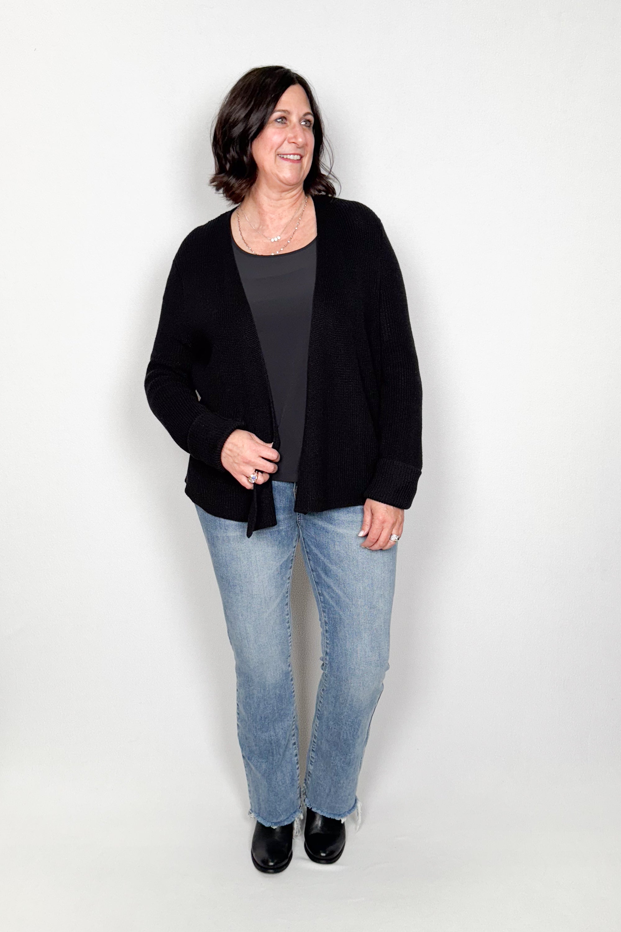 Shaker Knit 4-Way Cardigan