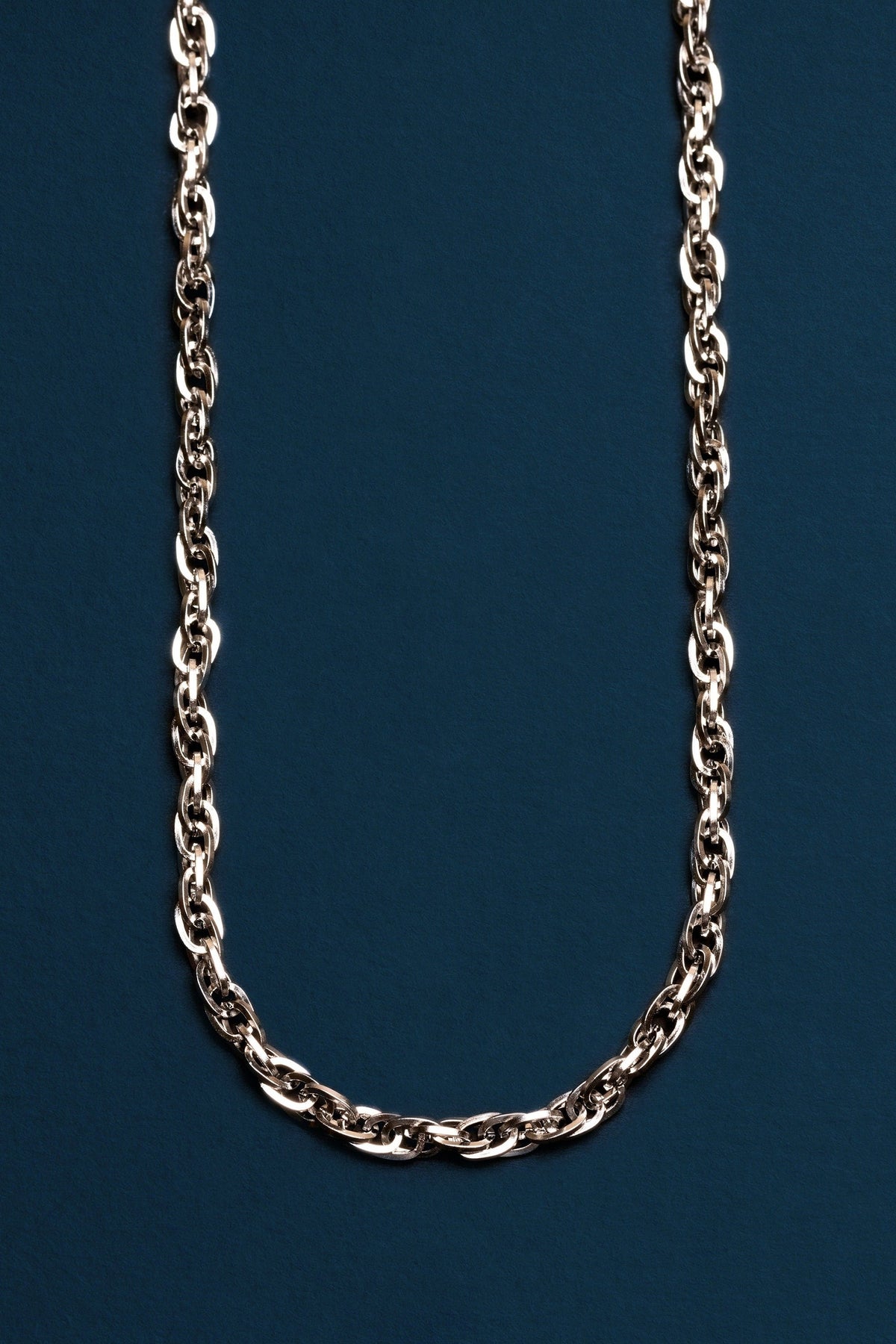 We Are All Smith Stainless Steel 5mm Rope Chain detail, a waterproof men's rope chain for everyday layering and wear