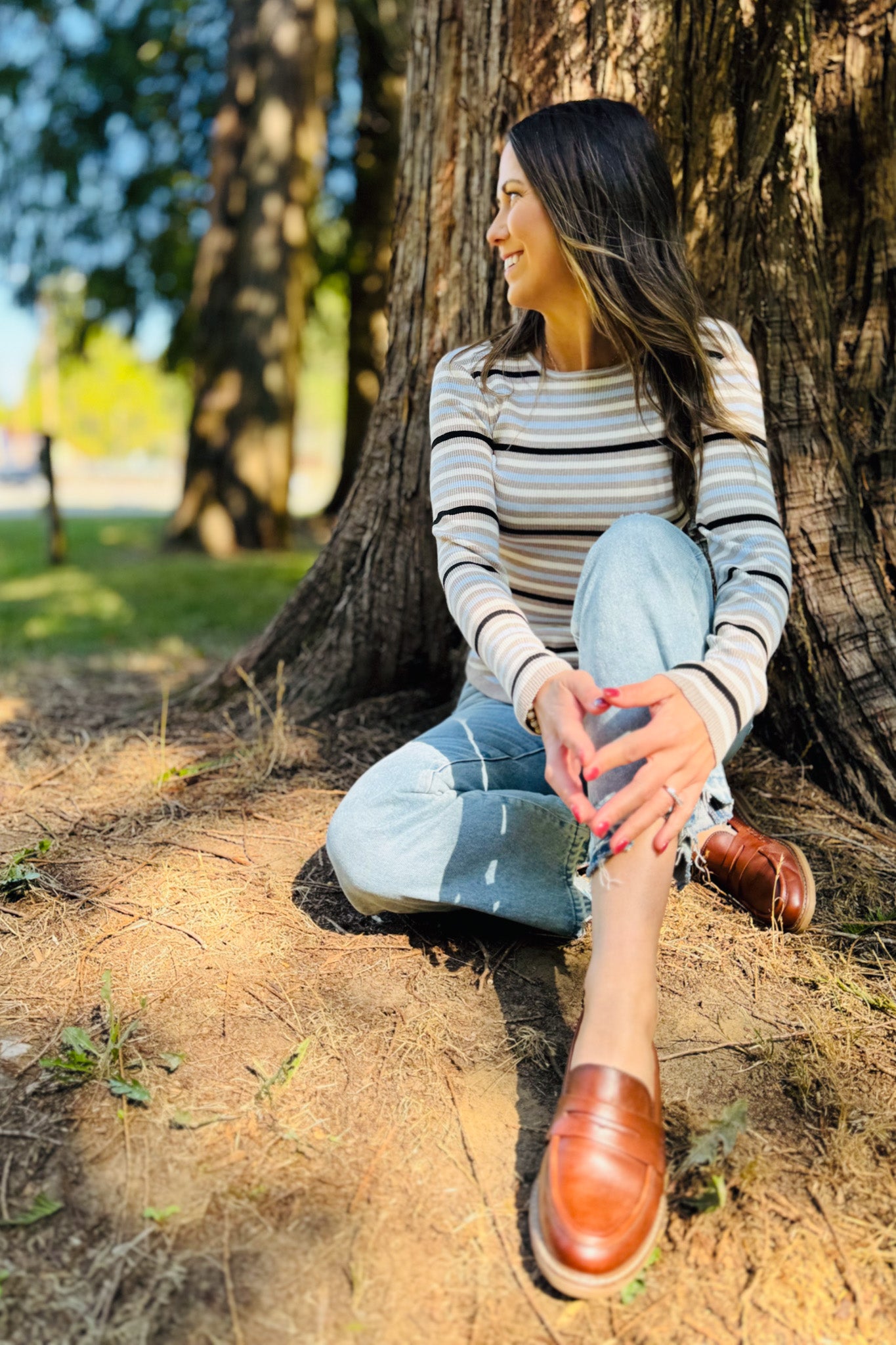 Striped Ribbed Sweater