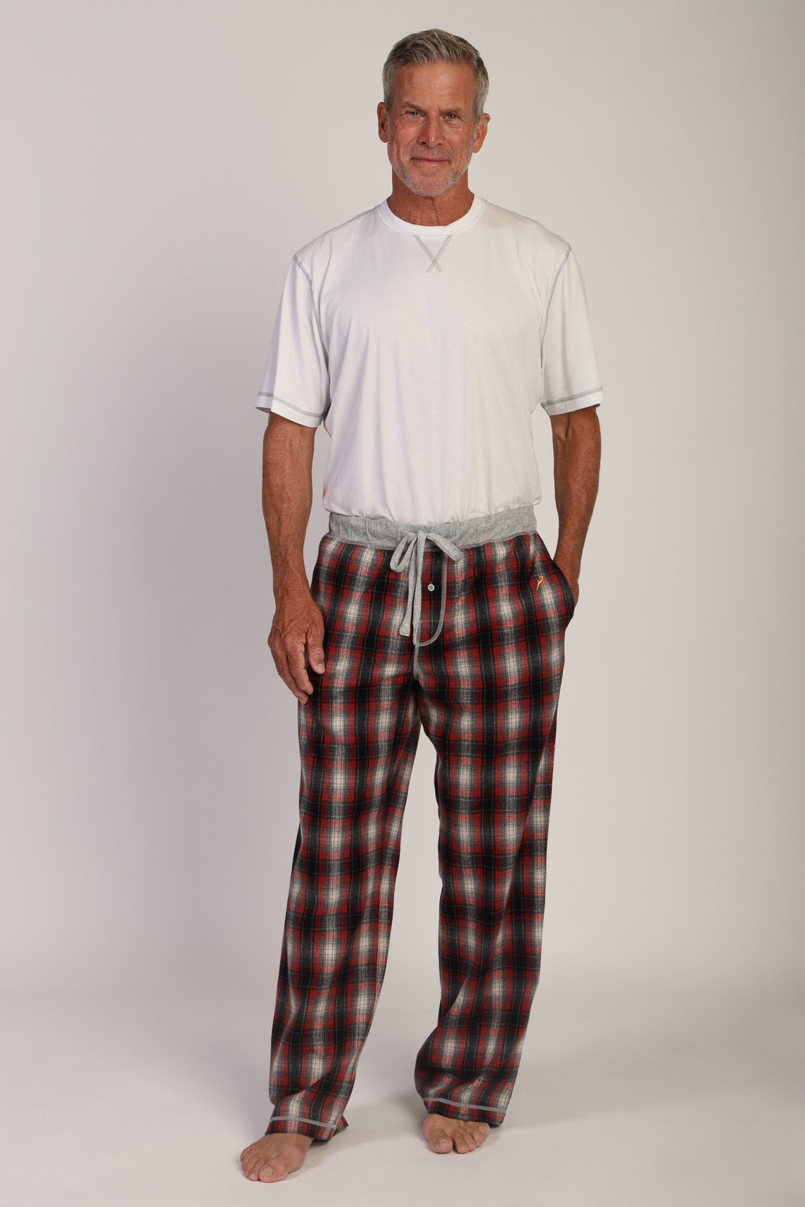 Flannel Pant - Red/Grey