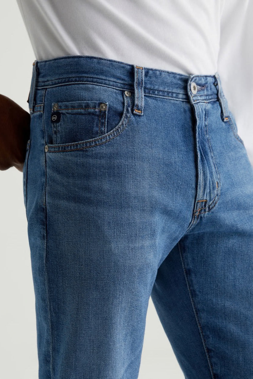 AG Tellis Jean Tailor, comfortable, versatile denim that dresses up for dinner or down for weekends and everyday wear